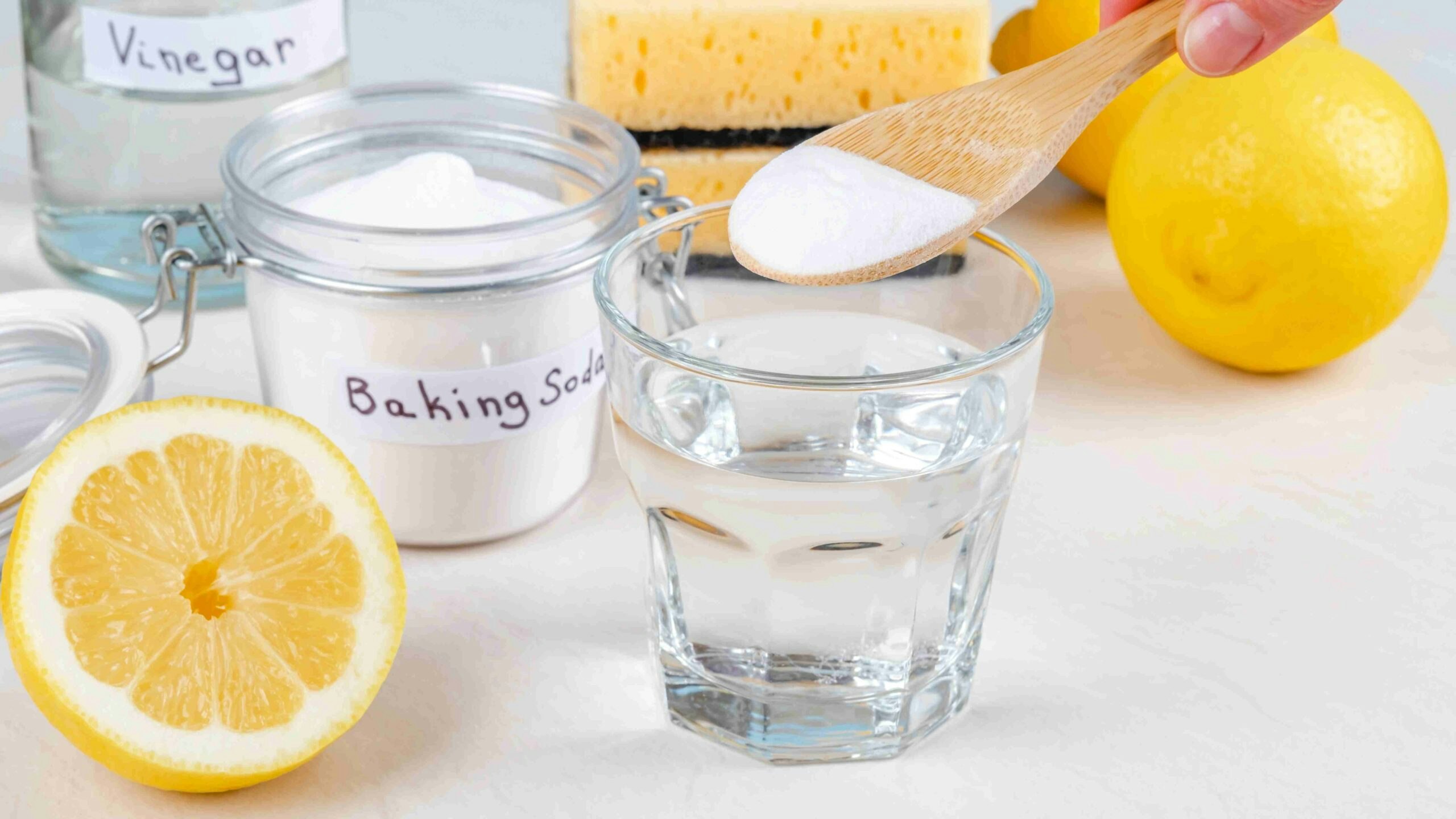 Cleaning with baking soda