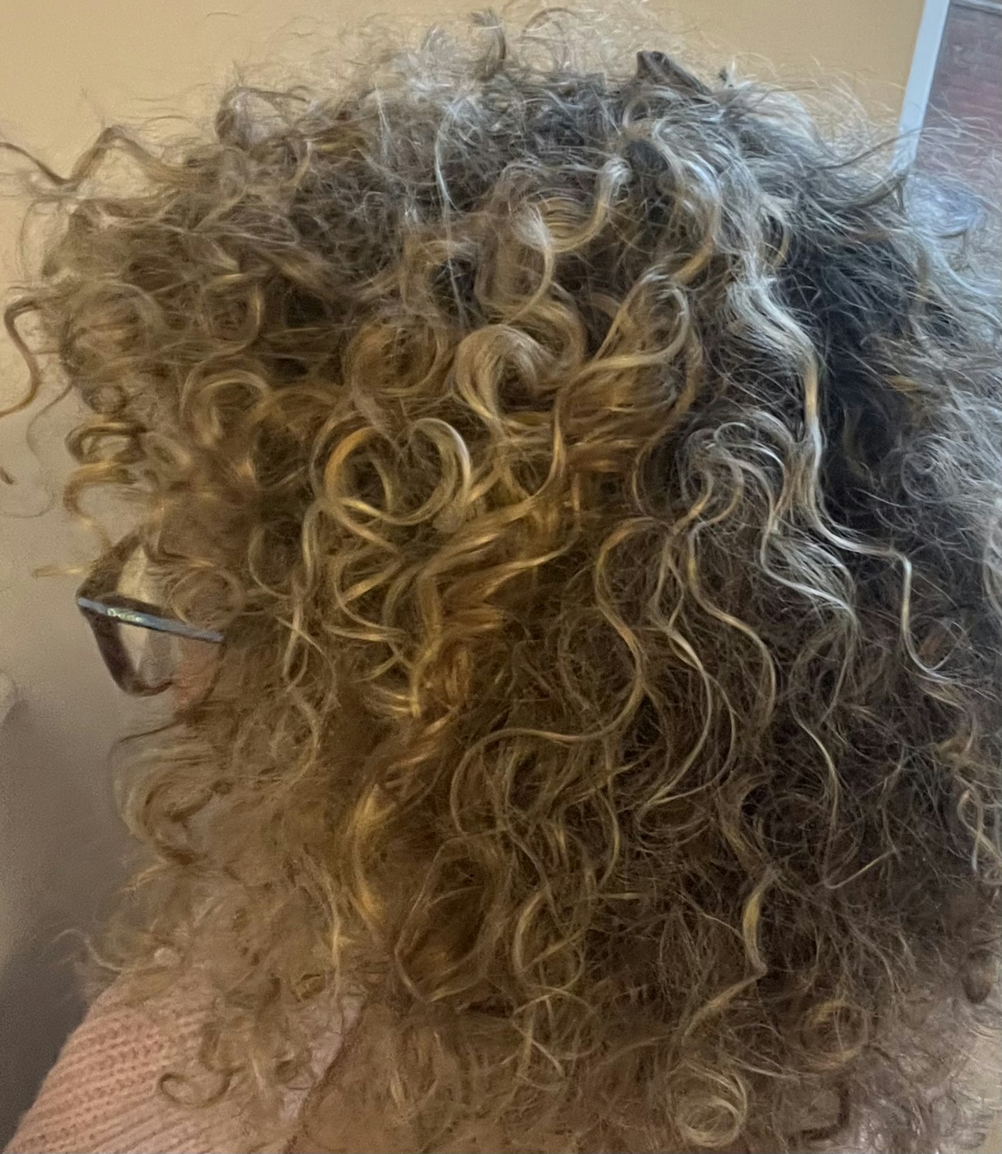 Tester after using the Denman Curly Hair Brush D3