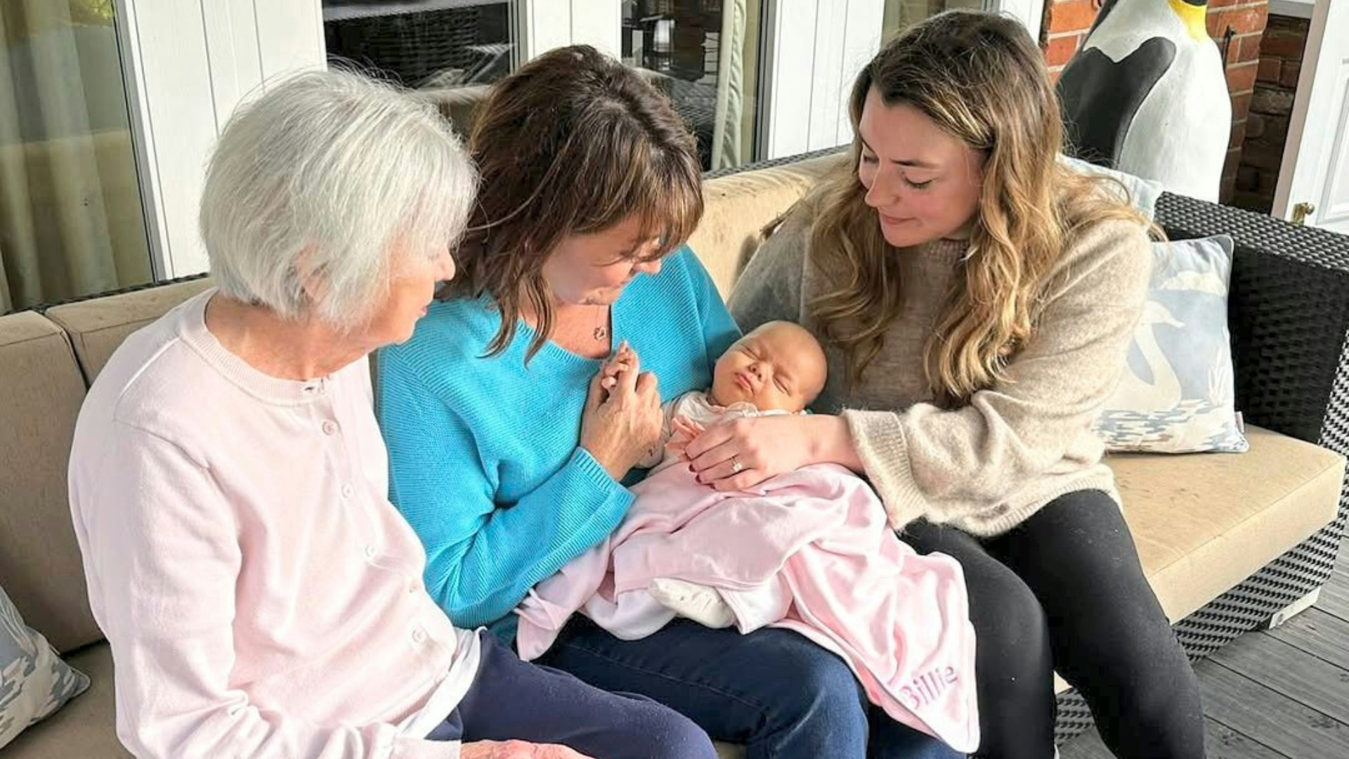 Lorraine with her daughter, Rosie, granddaughter, Billie, and Lorraine