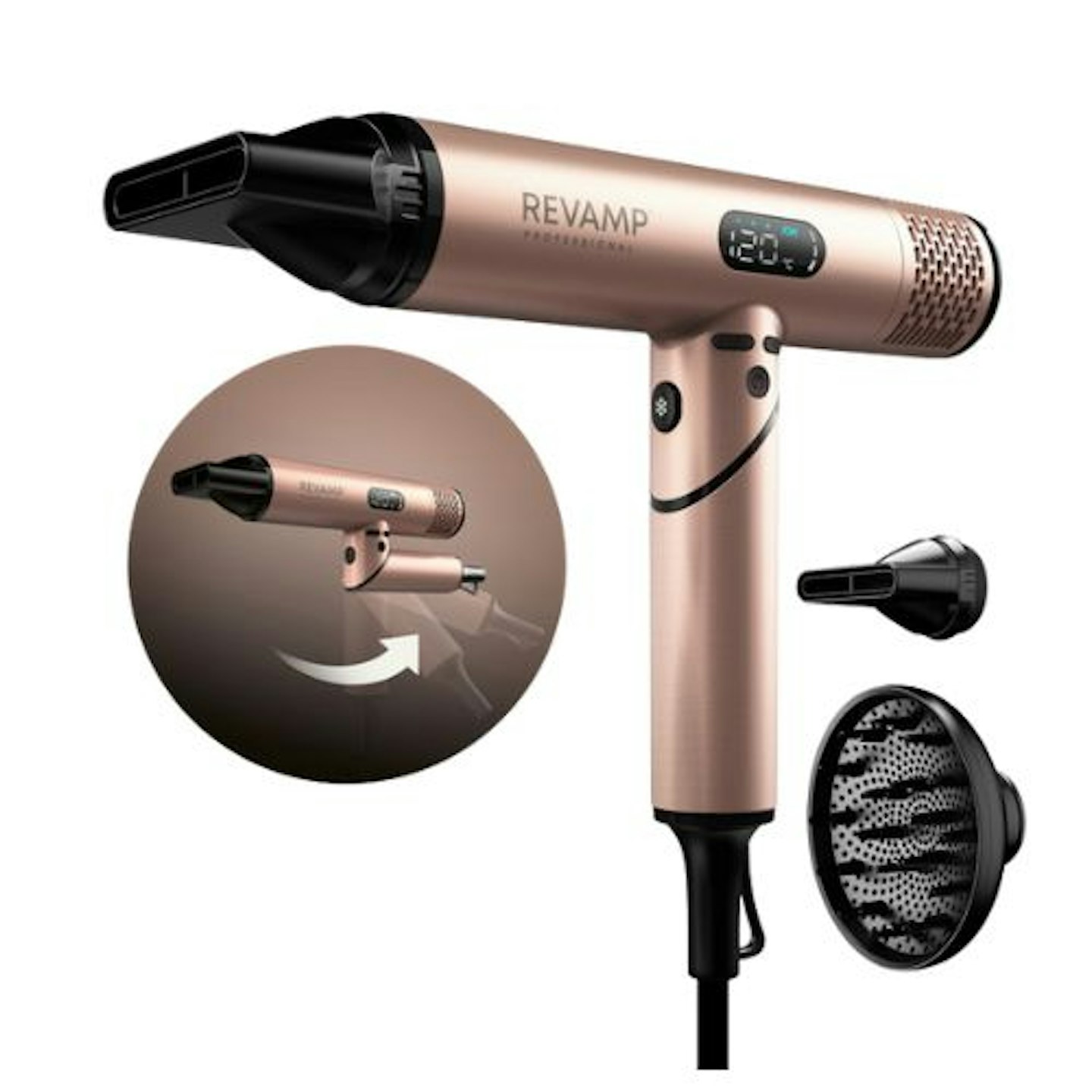 REVAMP Dynamic Radiance X Shine Digital Intelligent Ionic Hair Dryer