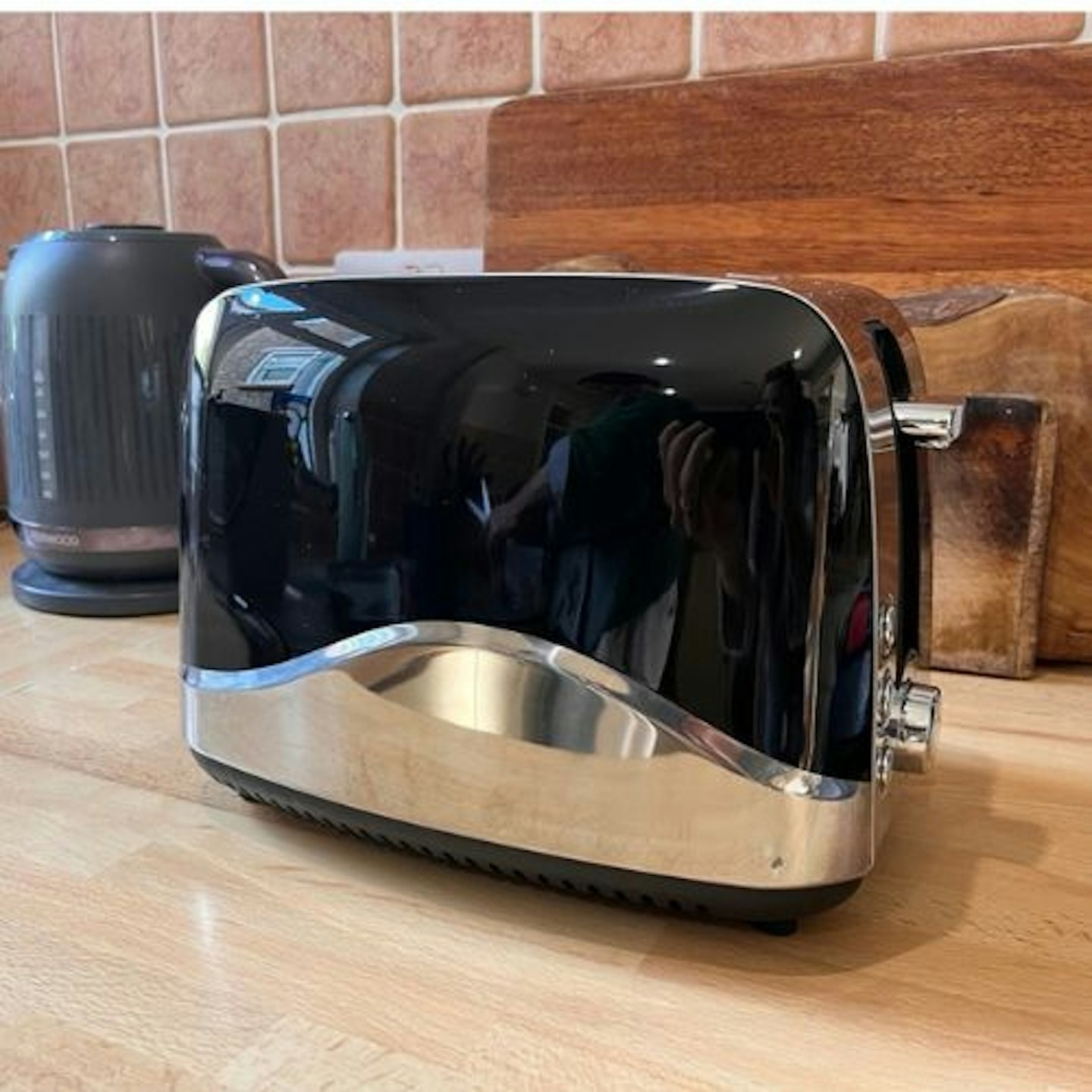 Judge Electricals 2 slice Toaster set up in our tester's kitchen
