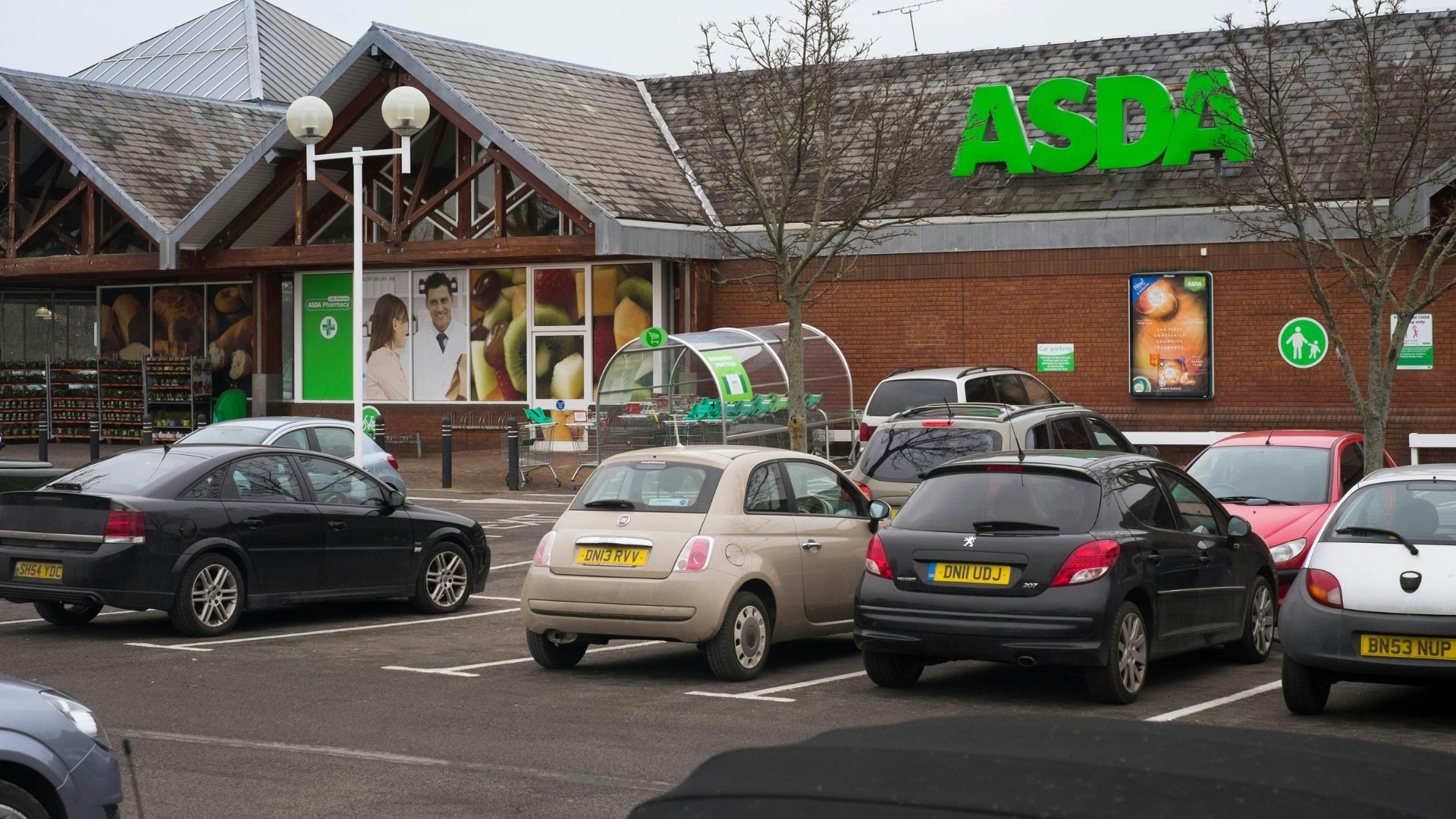 Asda supermarket and car park