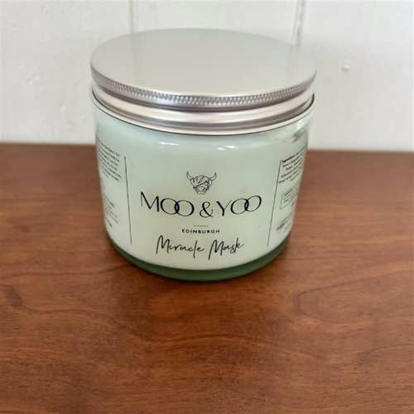 Moo and Yoo hair mask glass jar 