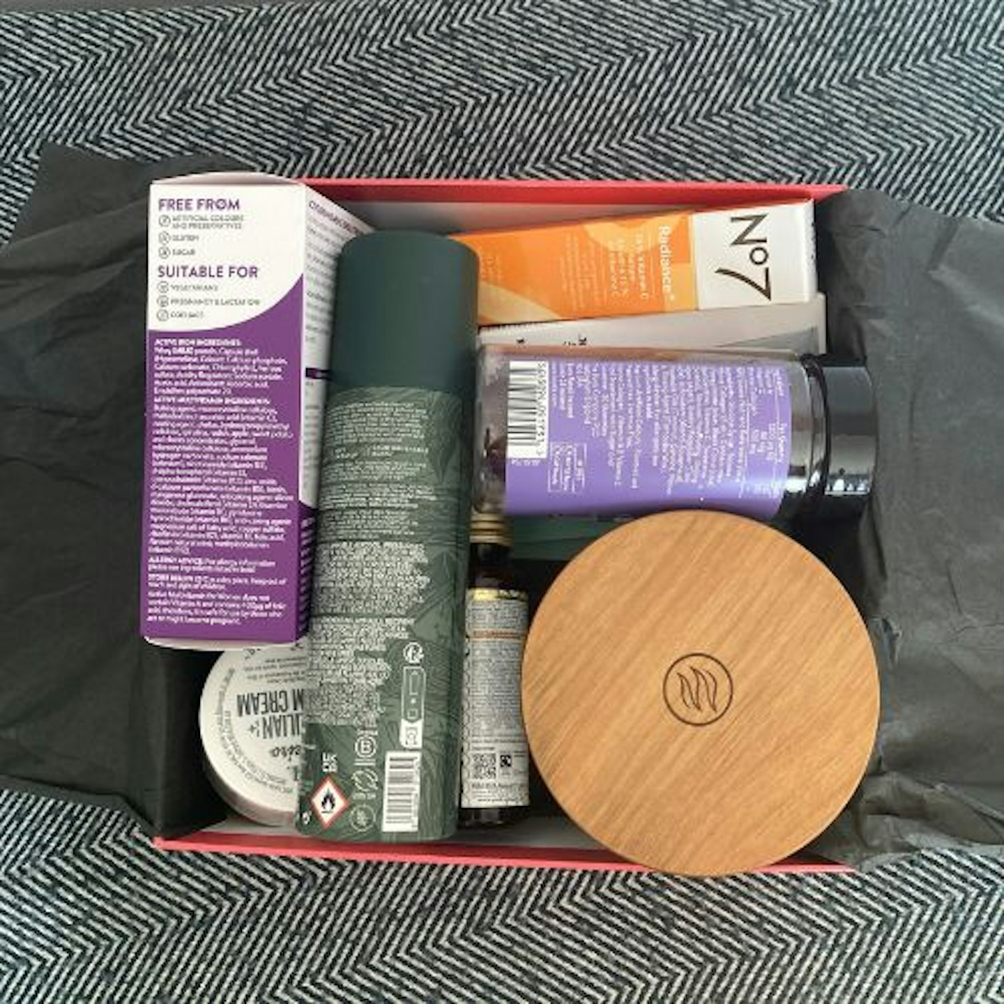 Boots X Women's Health Beauty Box open
