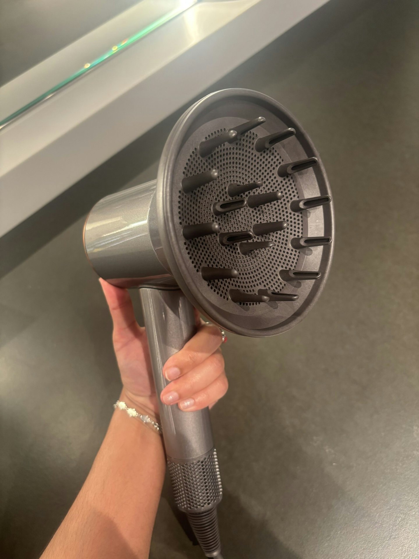 Image of the Dyson Supersonic™ Hair Dryer - Nickel / Yellow