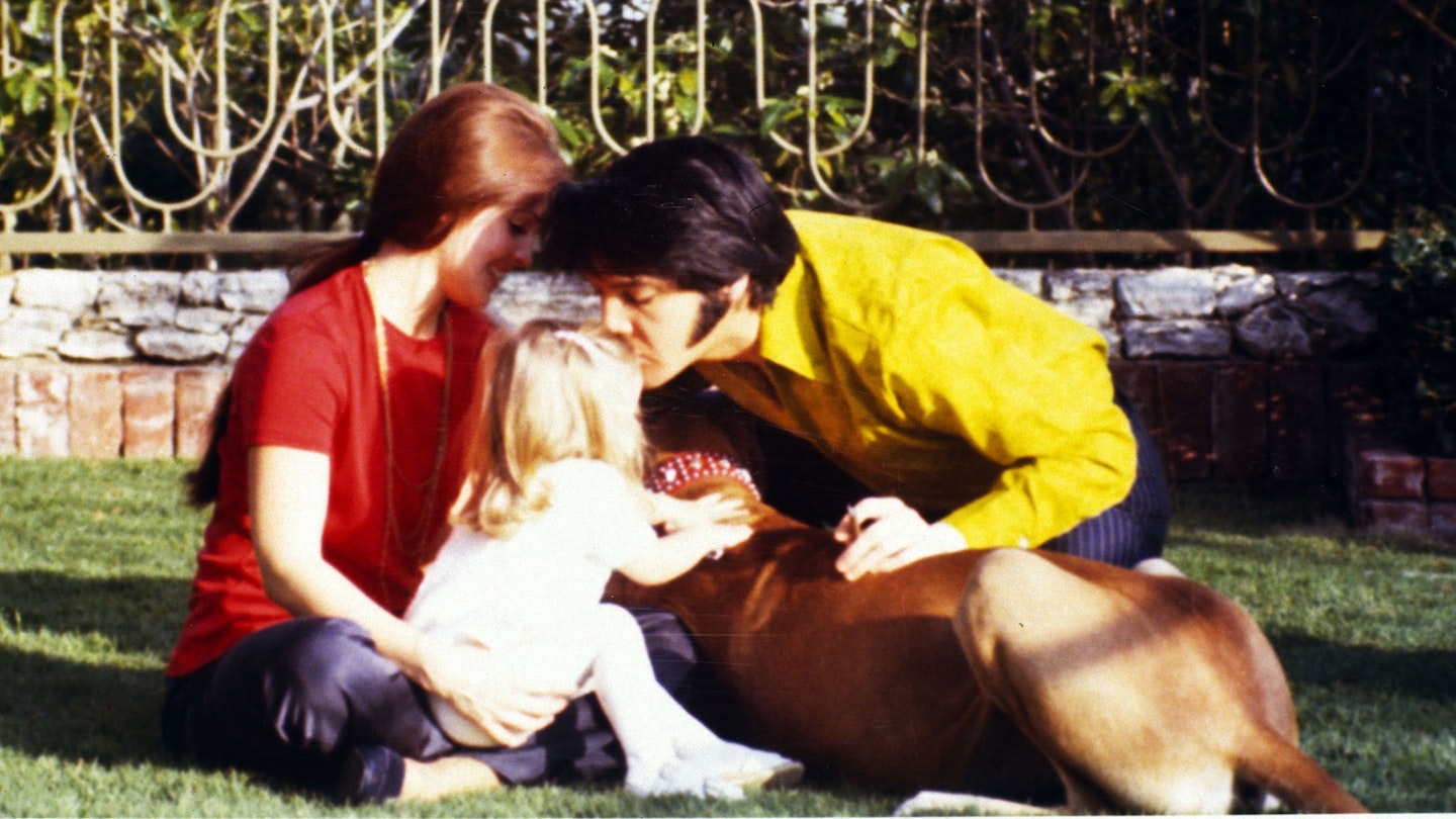 Elvis, Priscilla, and Lisa Marie