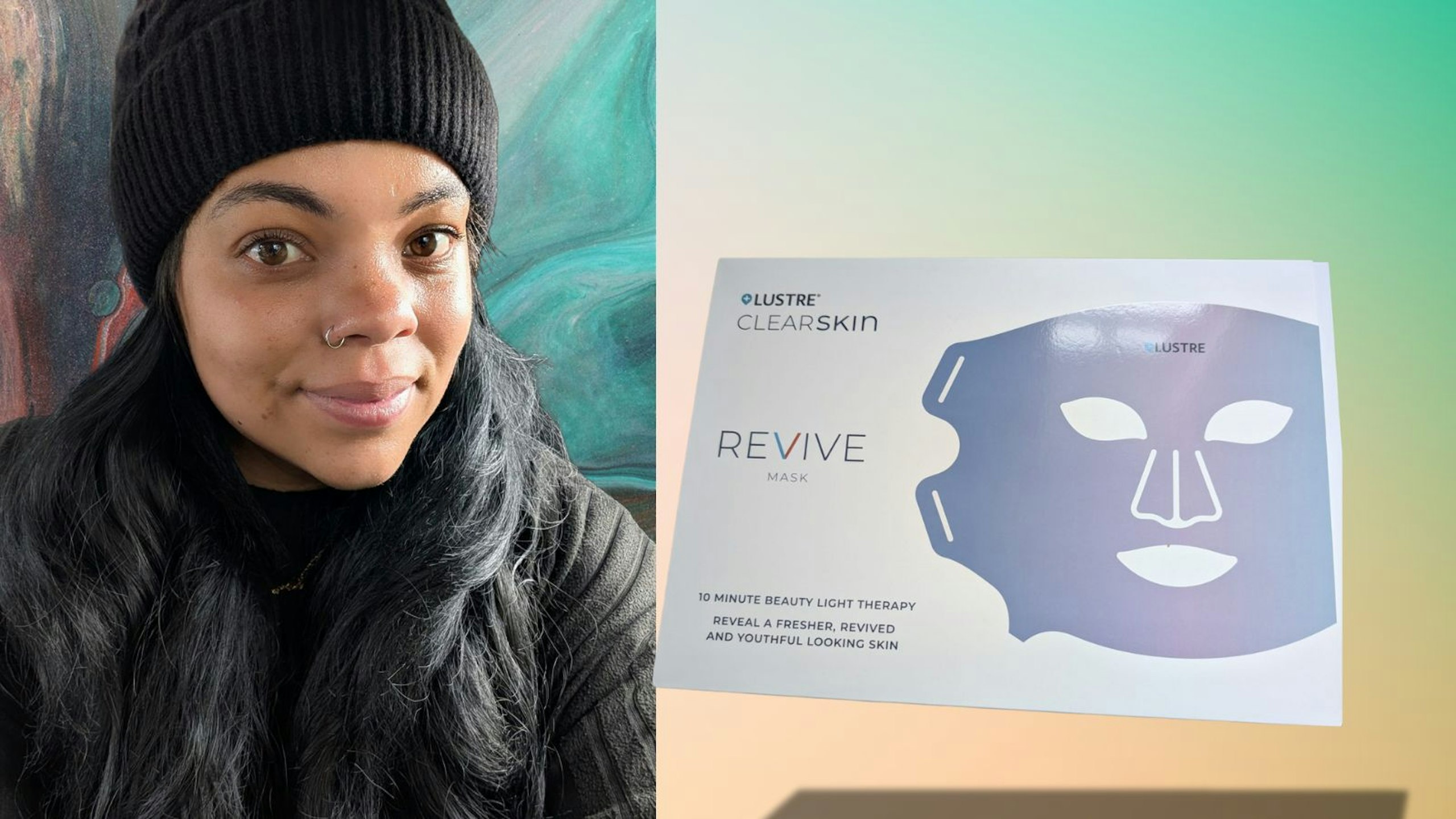 Lustre LED face mask