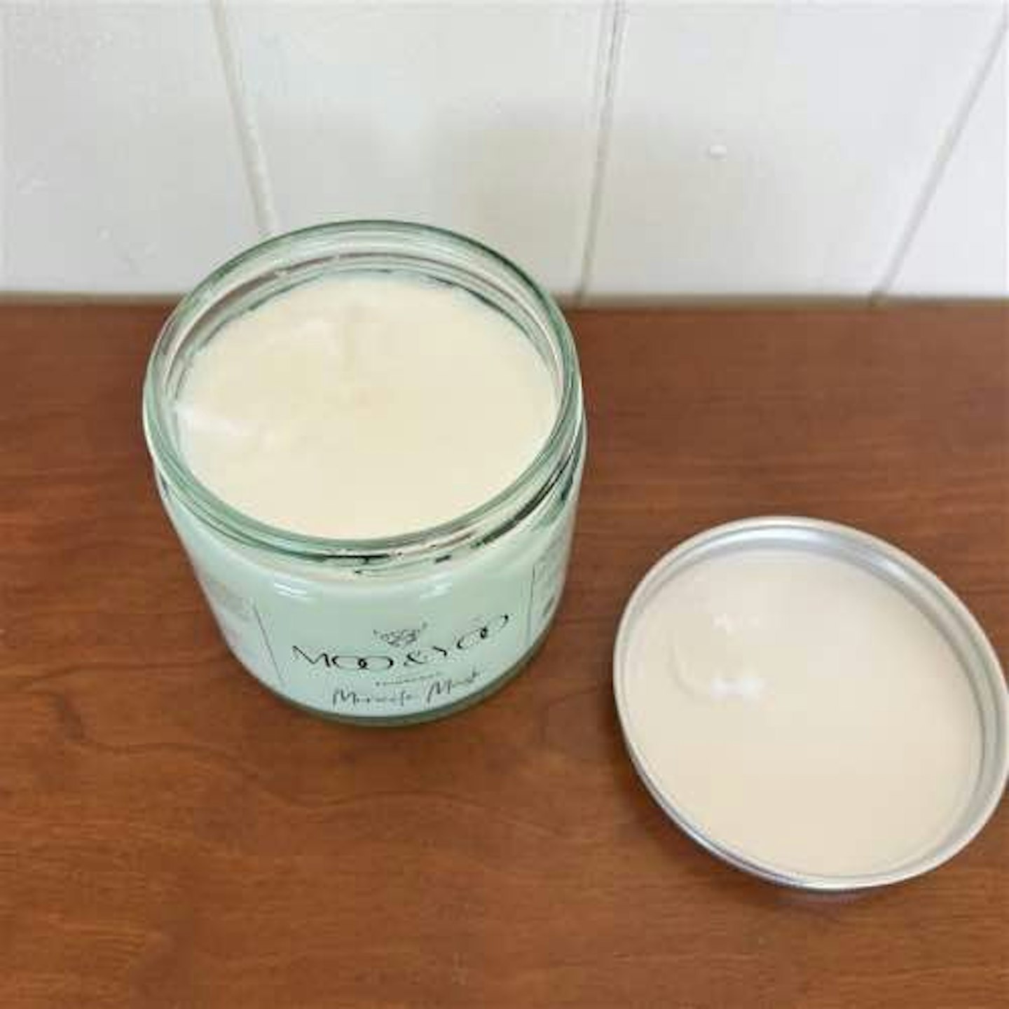 Moo and Yoo hair mask jar contents white hair mask 