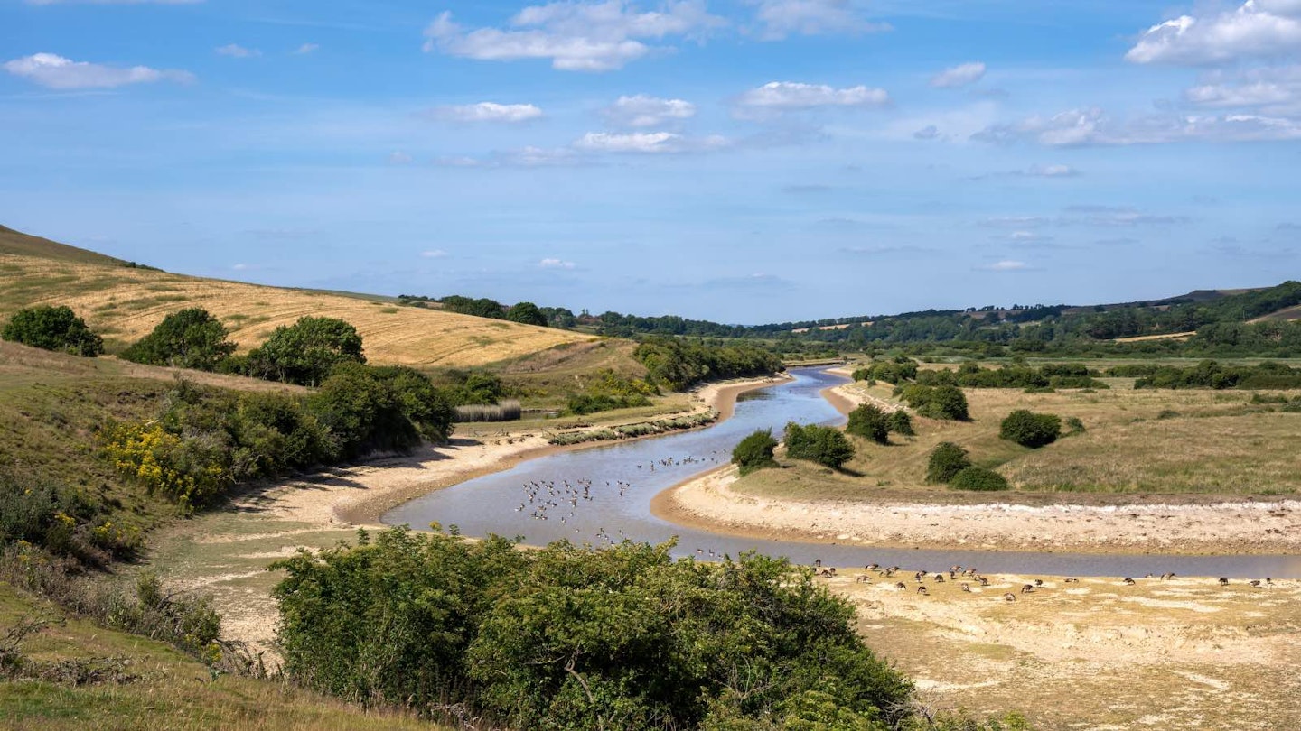 Cuckmere River East Sussex during 2022 drought