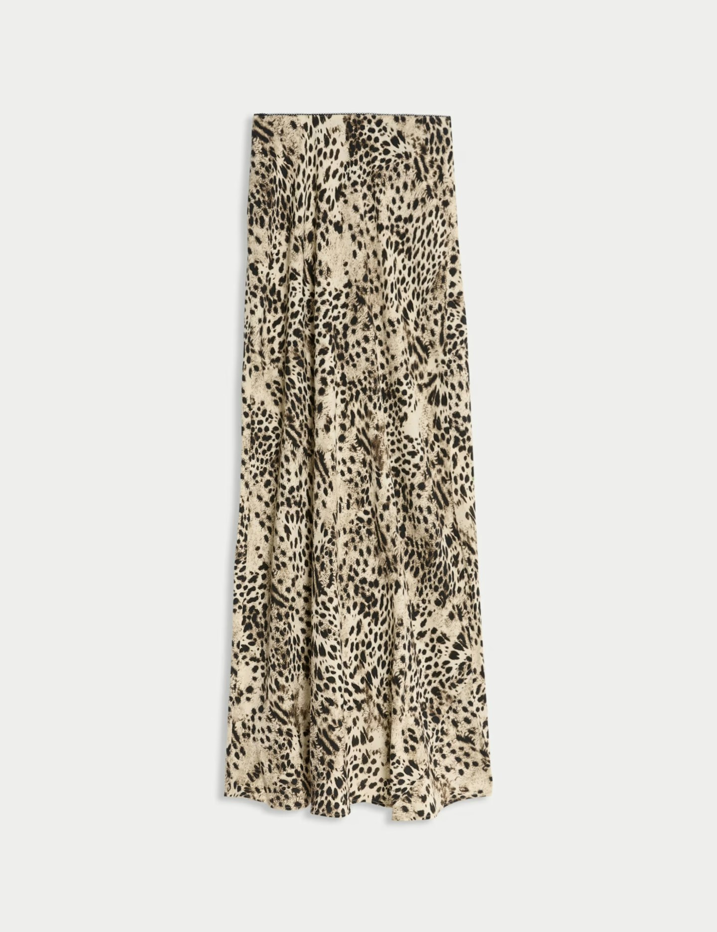 Image of the Animal Print Maxi Slip Skirt
