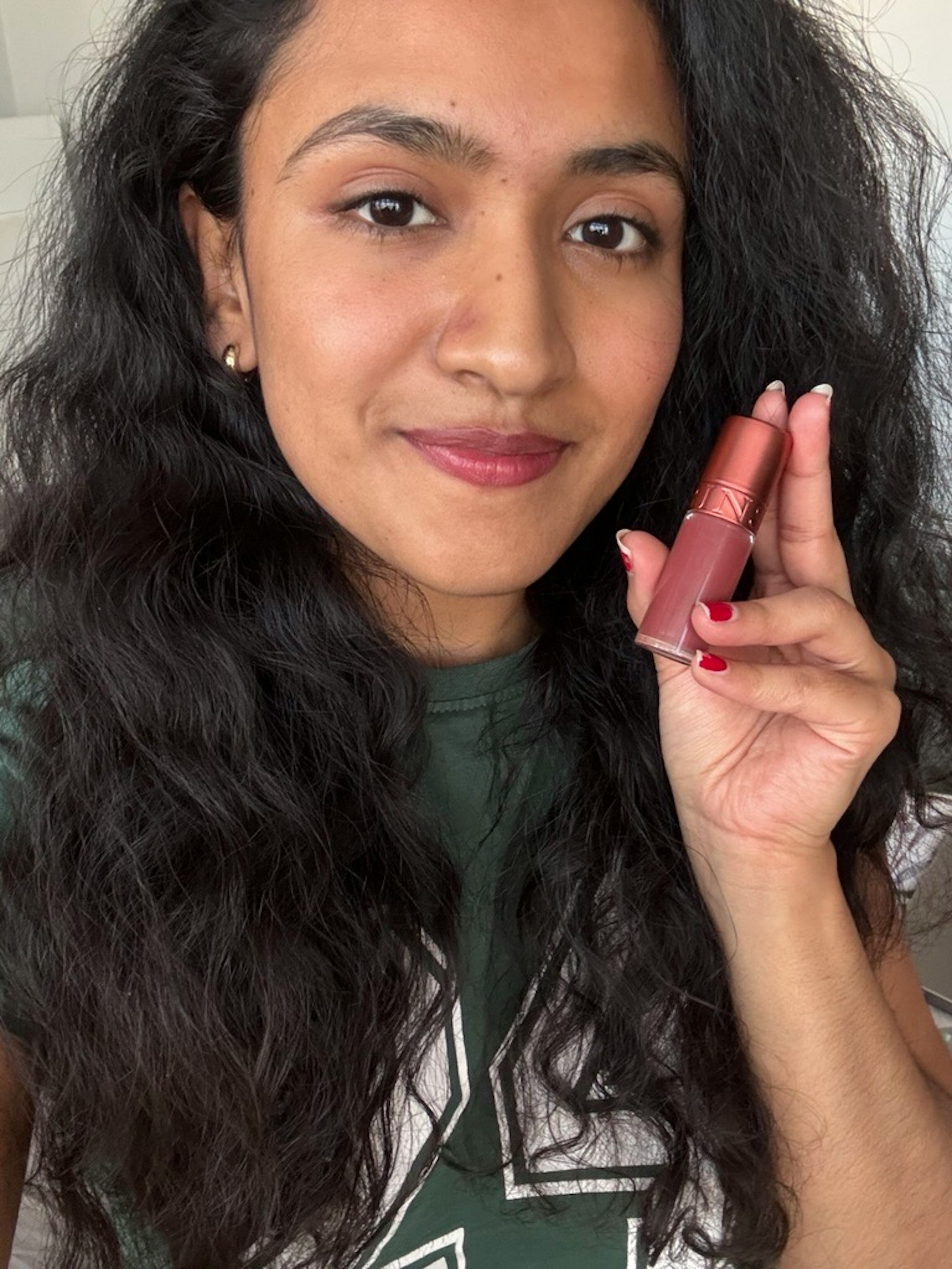 Tester after using the Clarins Water Lip Stain