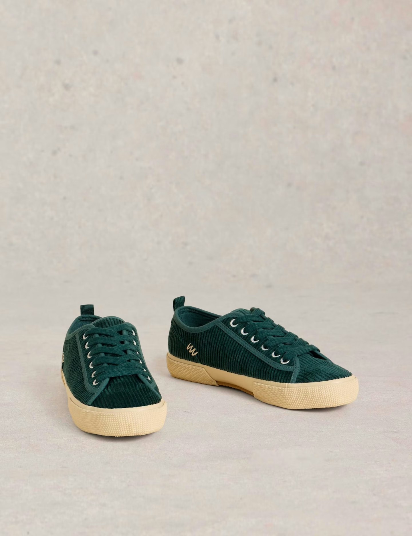 Image of the Corduroy Lace Up Trainers