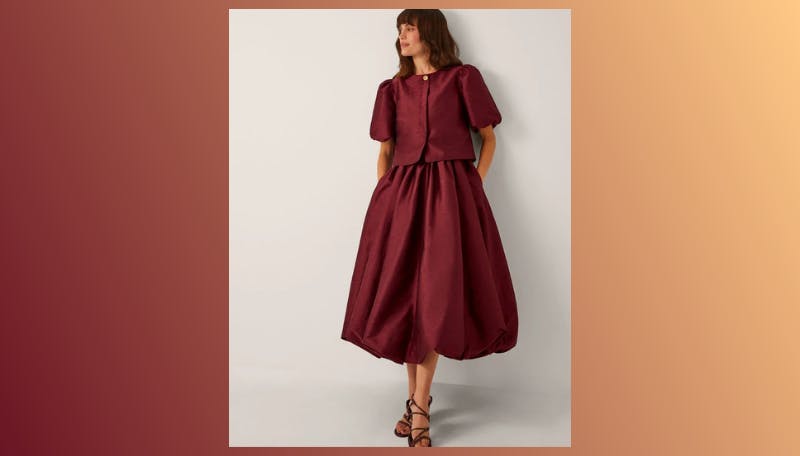 monsoon burgundy dress Buy Monsoon Red Sara Smocked Corduroy Midi Dress from Next Indonesia