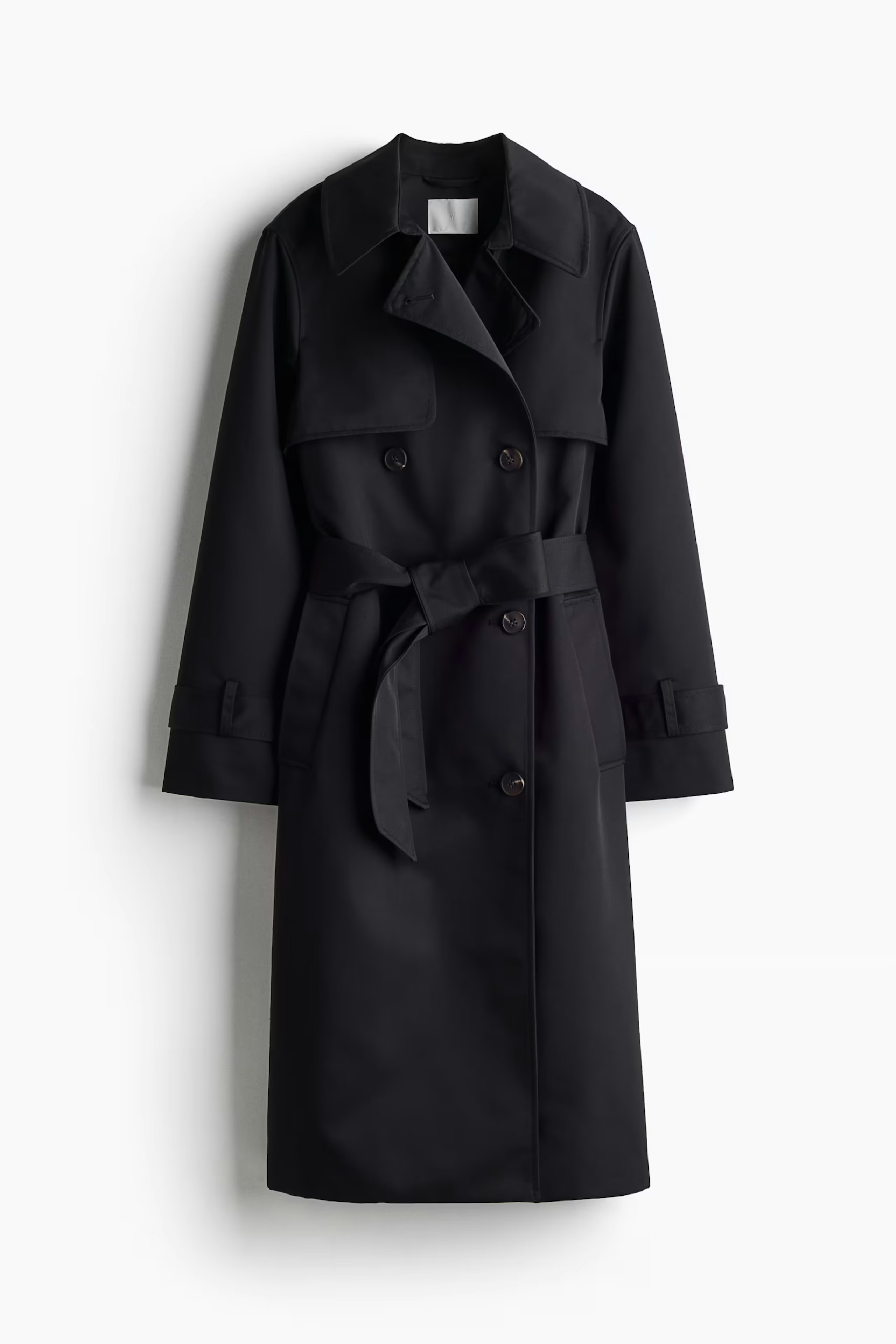 Image of the H&M Double-Breasted Twill Trench Coat 