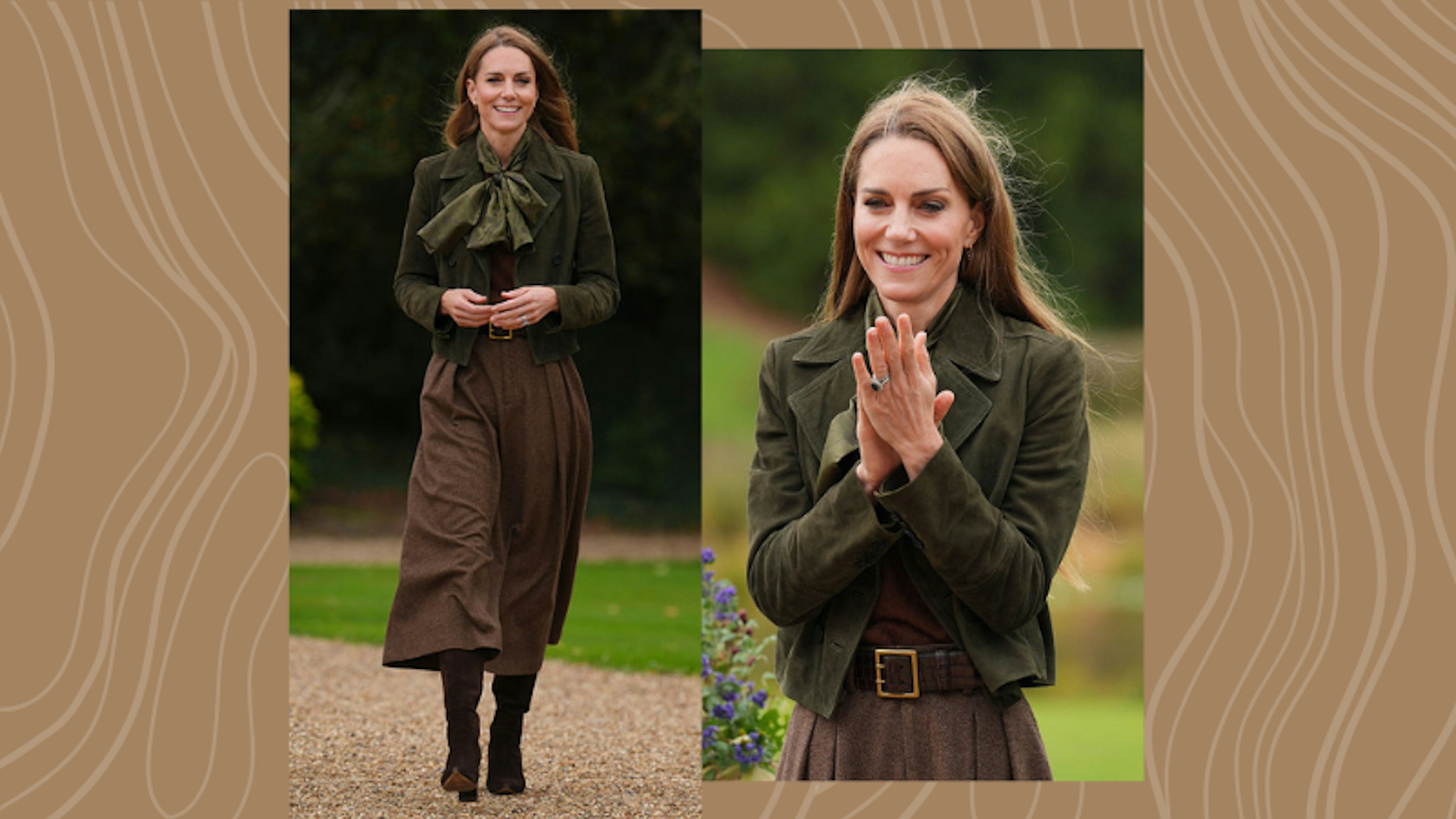 Kate Middleton suede jacket look