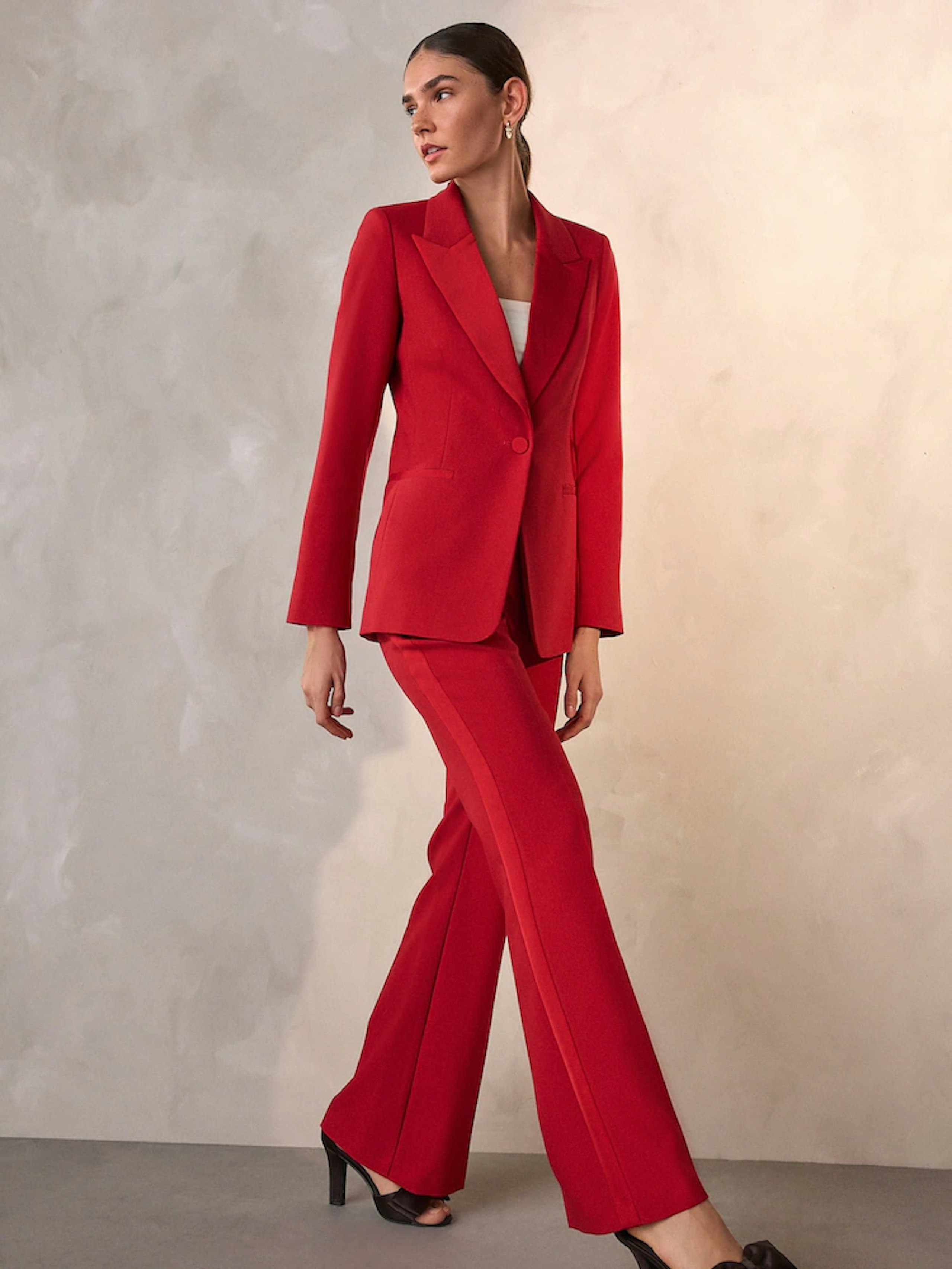 image of the Next Red Tailored Single Breasted Tux Blaze