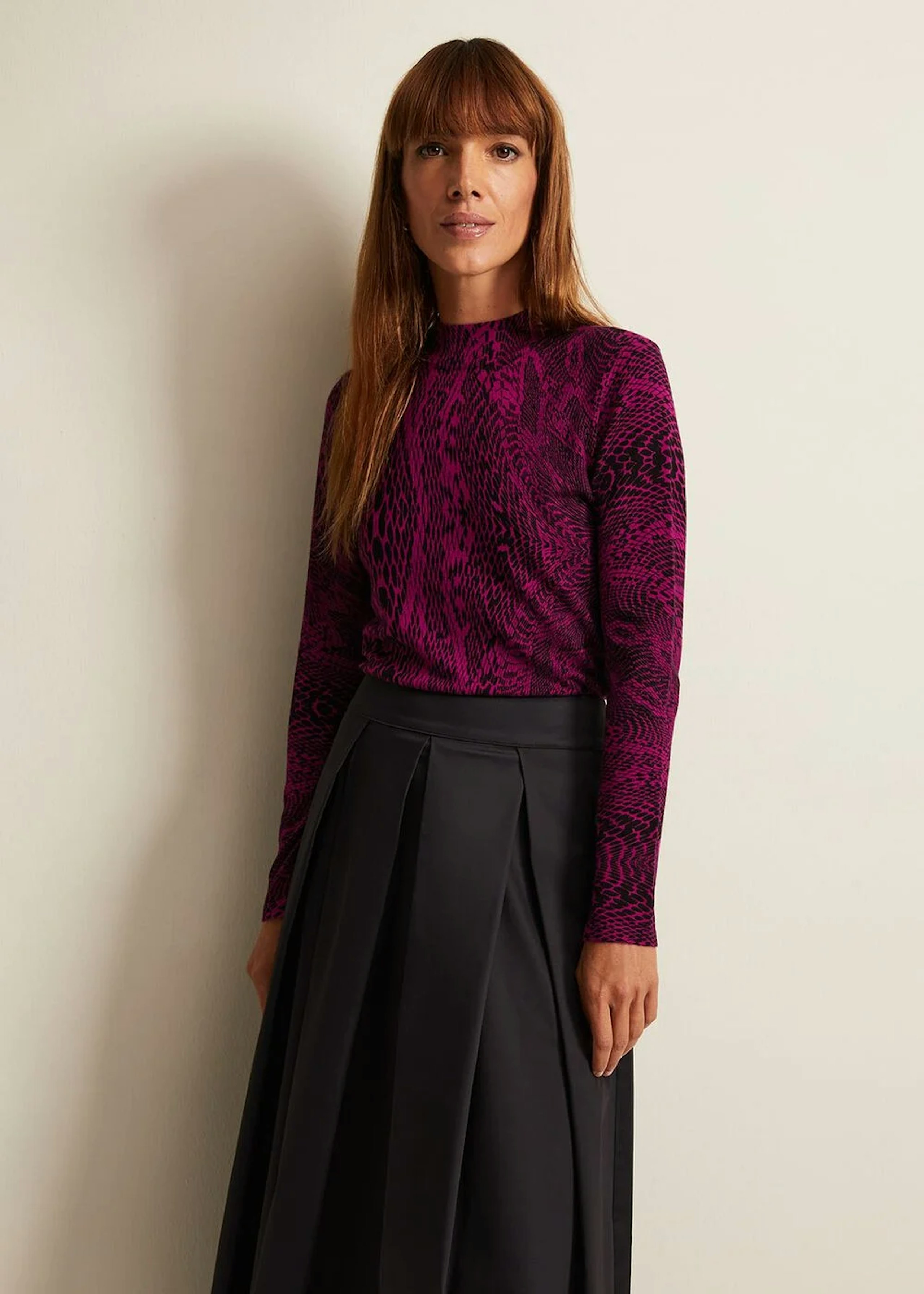 Image of the Livetta Snake Print Top