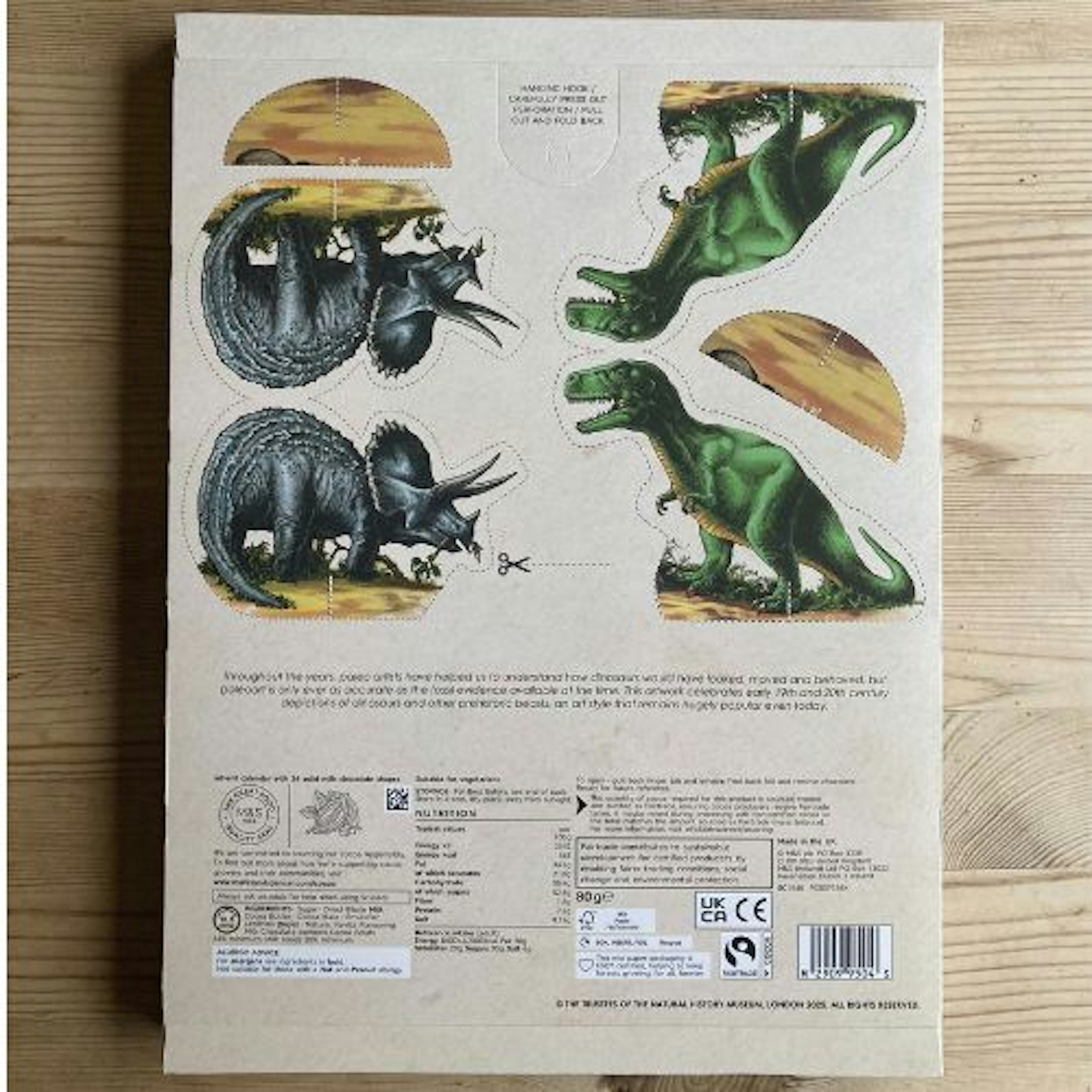 M&S Dinosaurs Advent Calendar activity