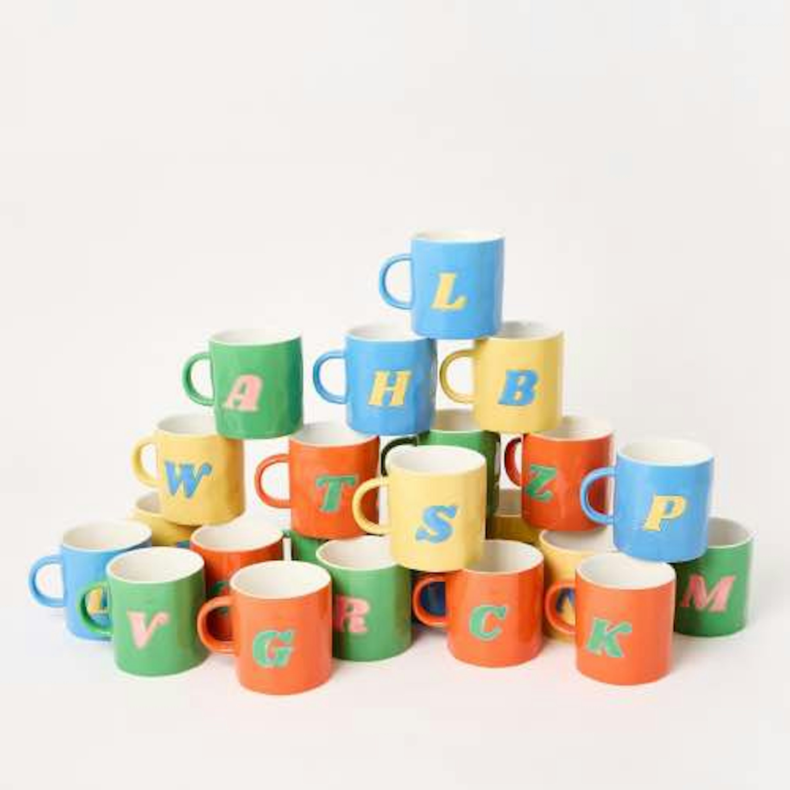 Oliver Bonas Initial mugs