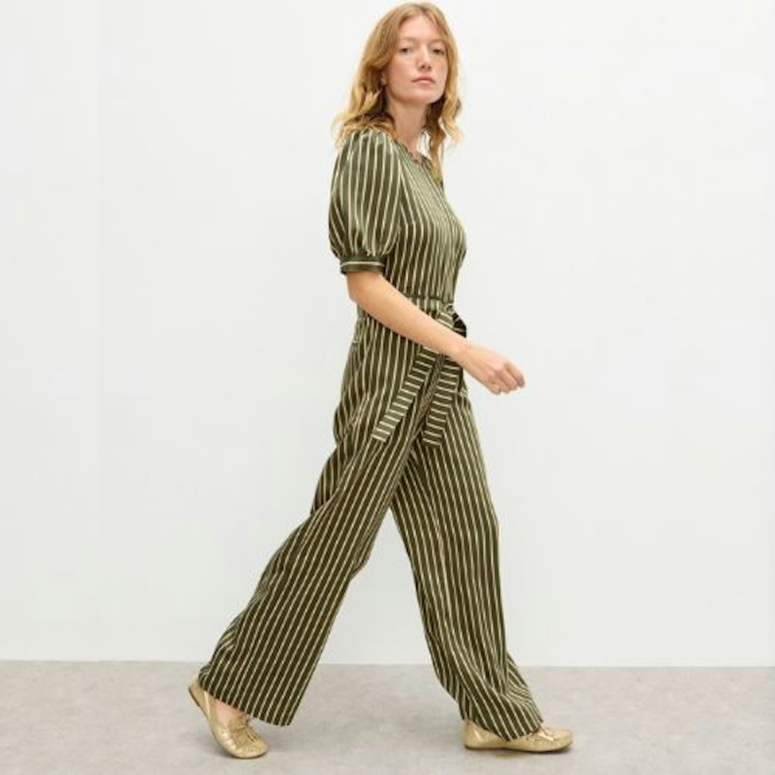 TENCEL™ LYOCELL Striped Jumpsuit