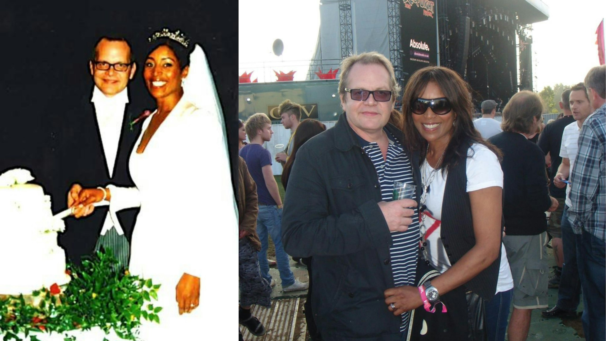 Jacqui Joseph and late husband Andy