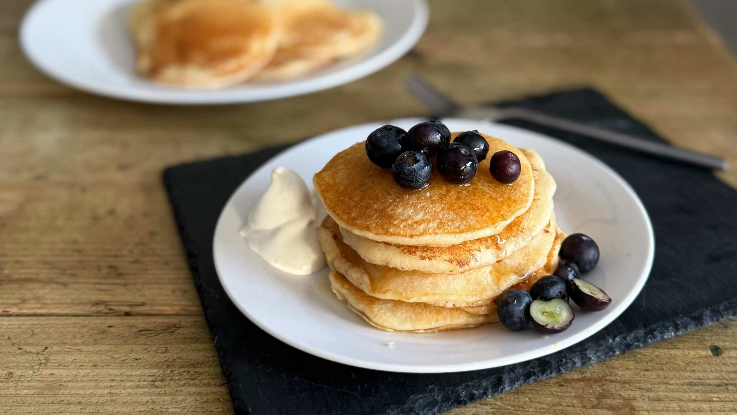 Blueberry pancakes