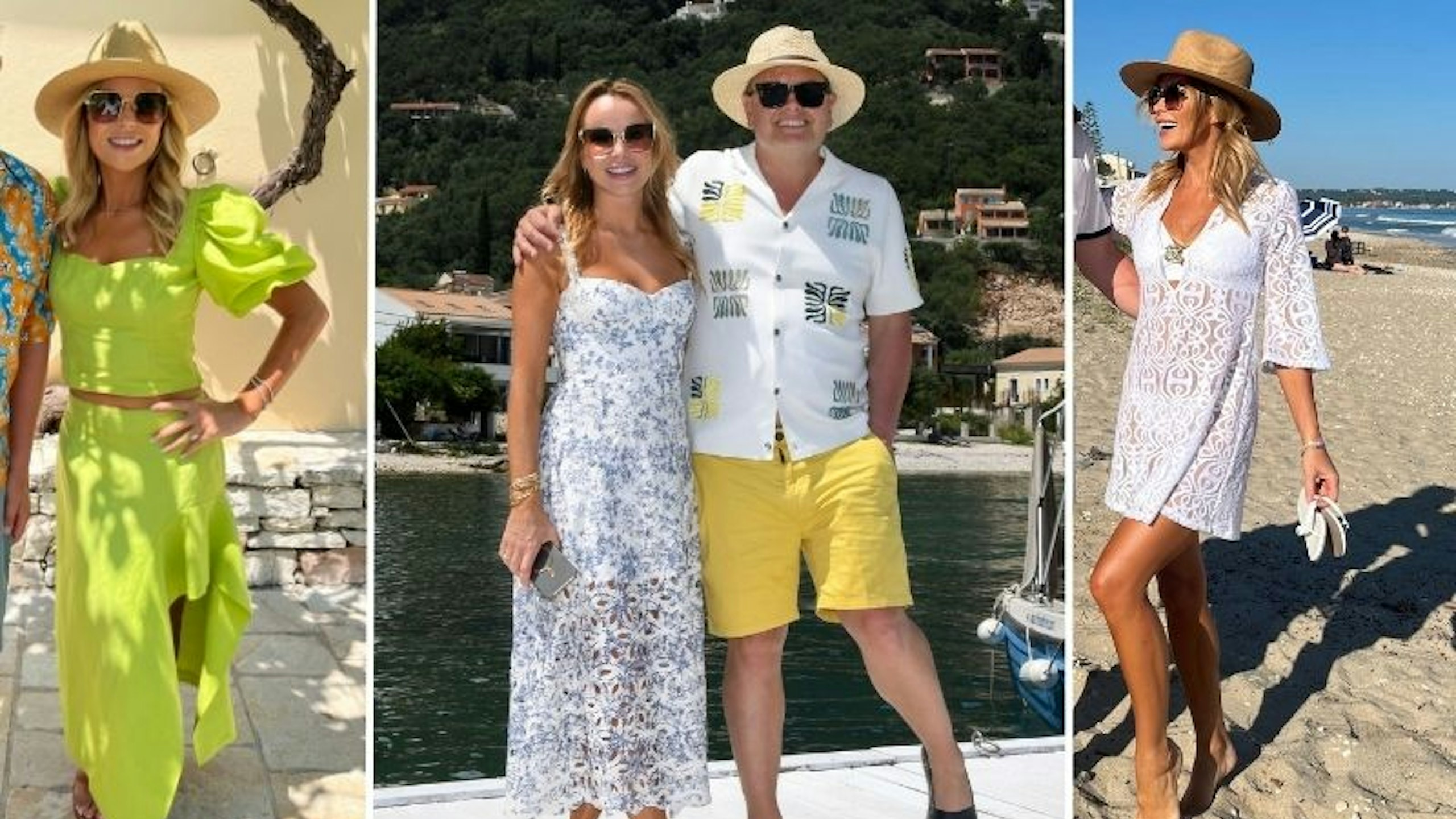 Amanda Holden's outfits from Amanda and Alan's Greek Job