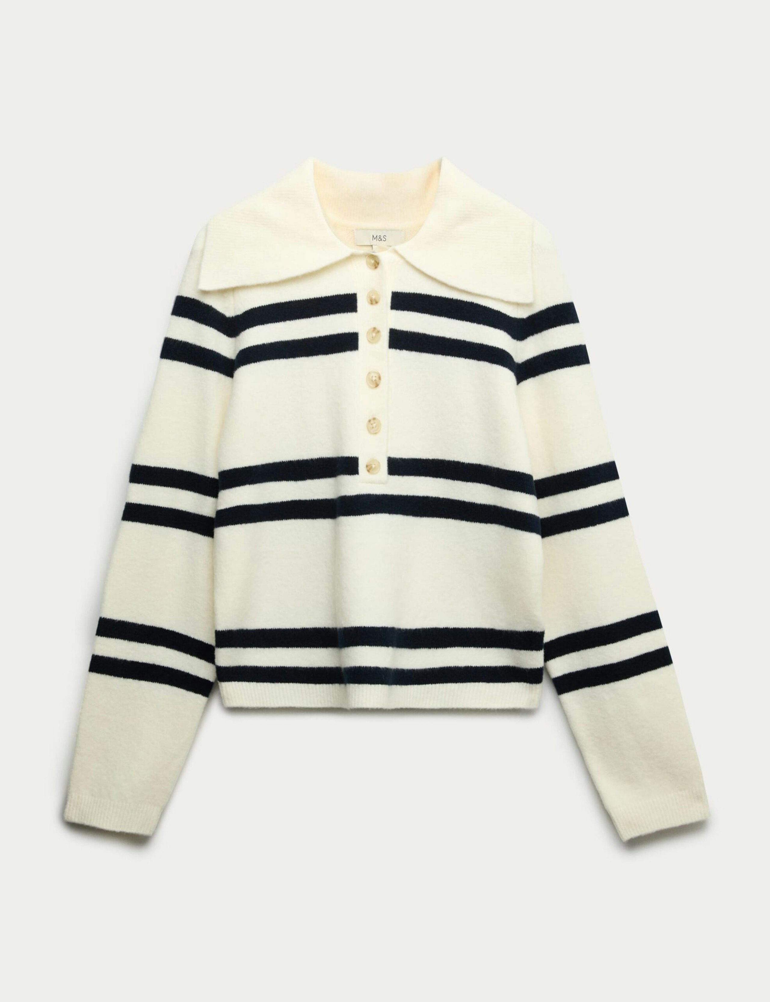 M&S Collared Striped Jumper