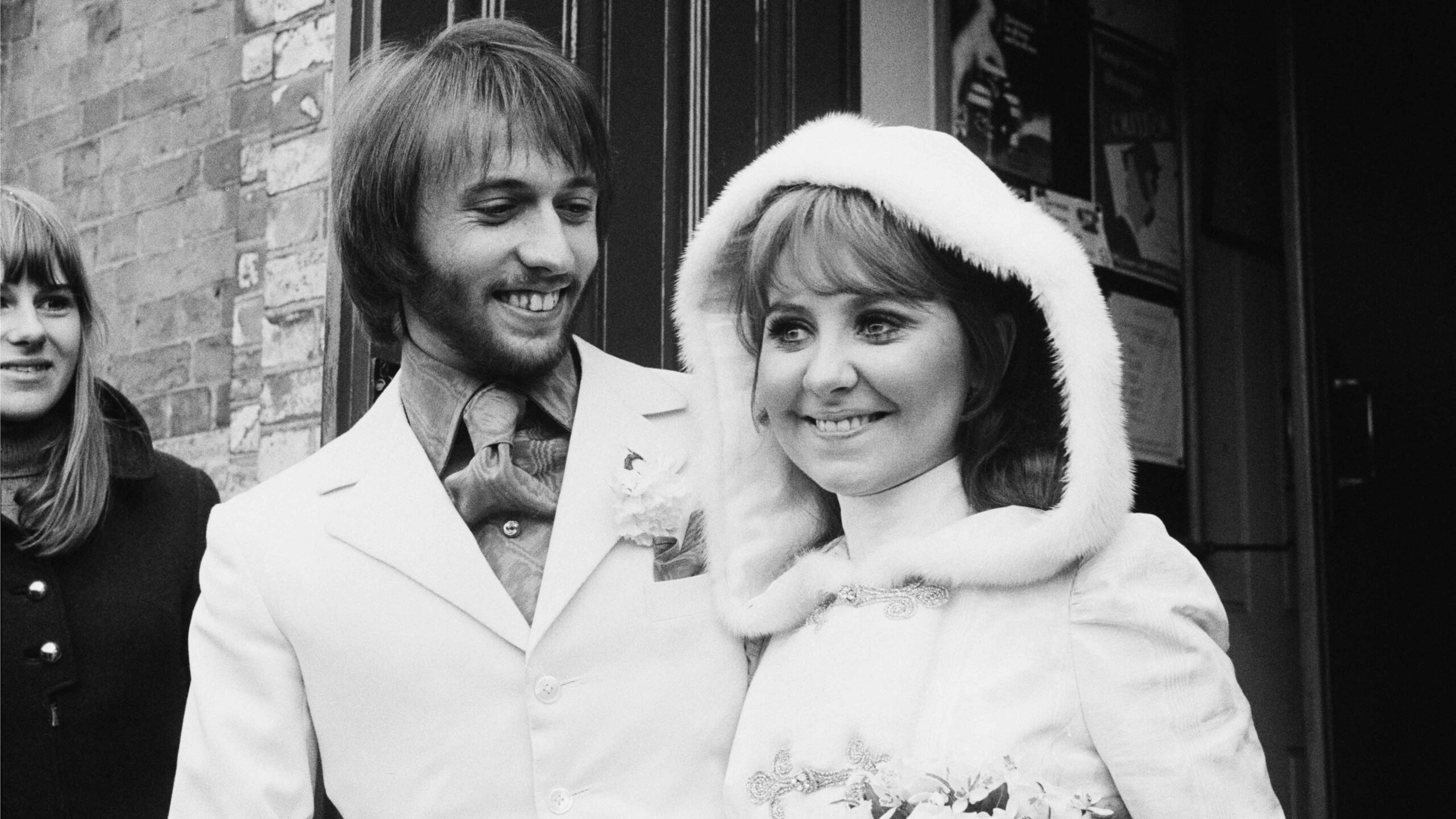 Lulu and Maurice Gibb on their wedding day