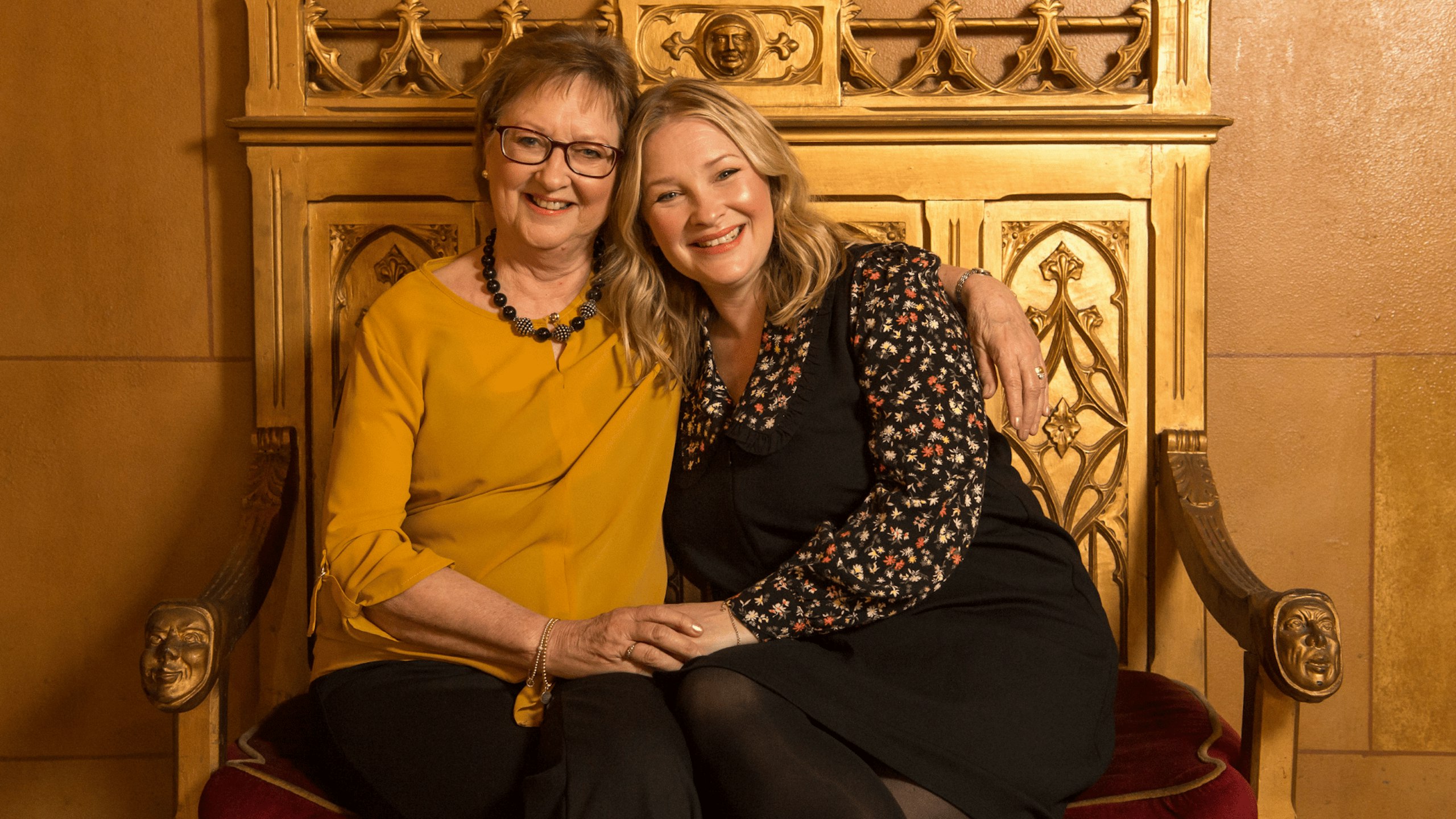 Joanna Page with her mother, Susan