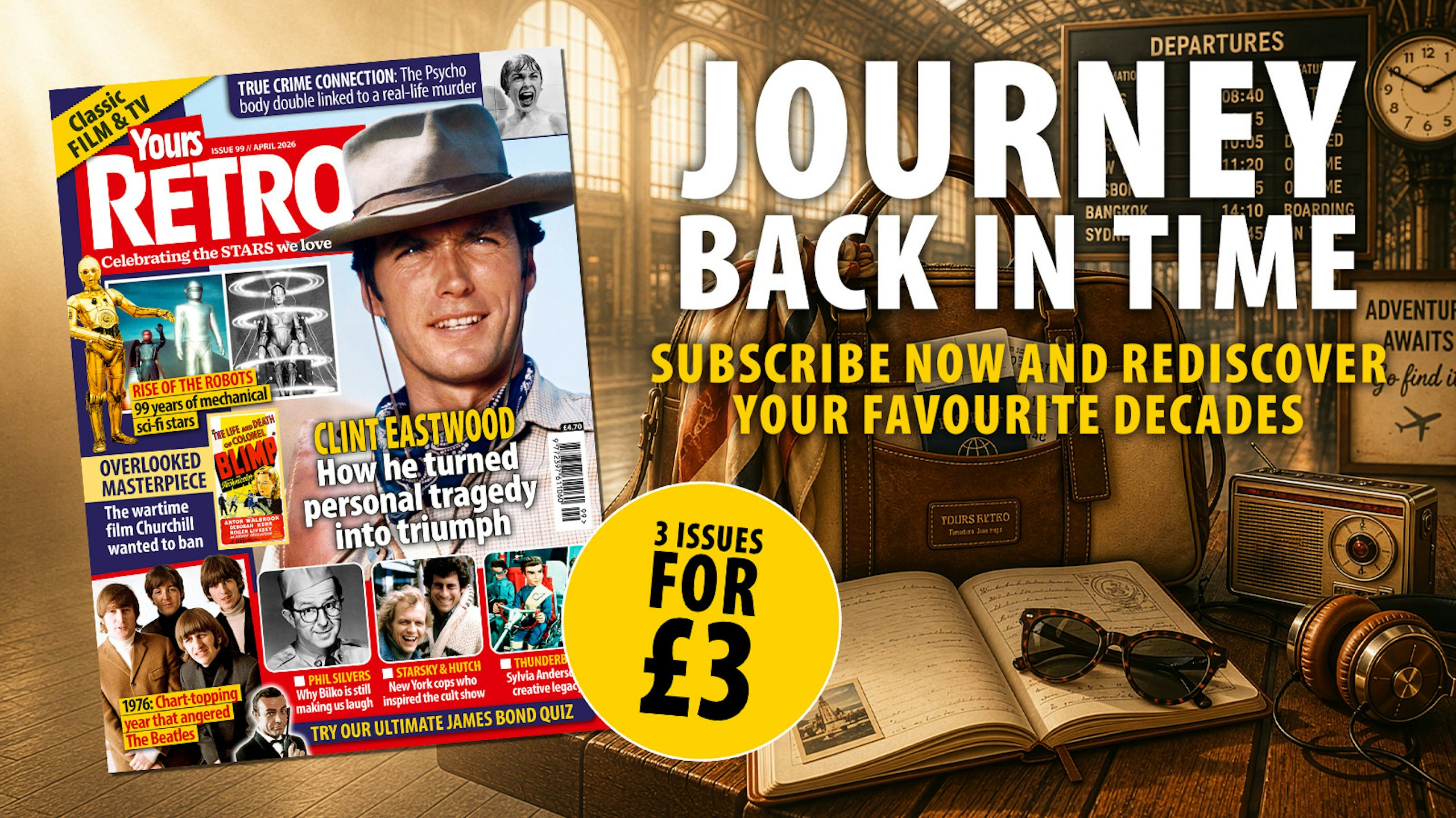 3 issues for £3 of Yours Retro in our summer offer
