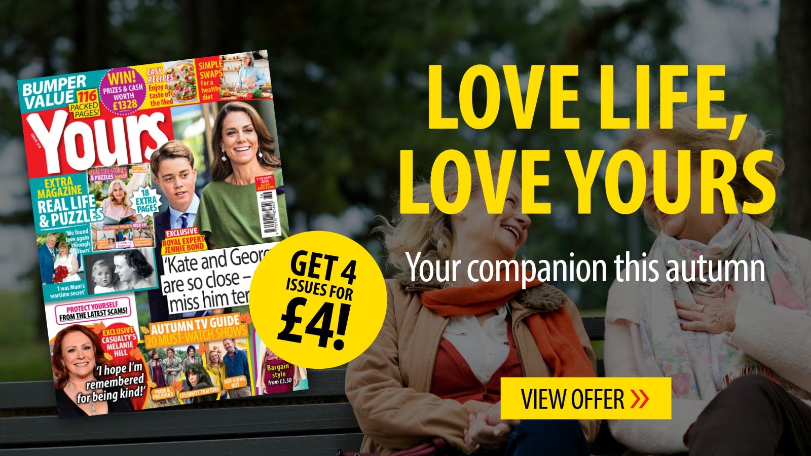 Unwind and Inspire: Embrace Autumn with Yours Magazine's Heartwarming Offers