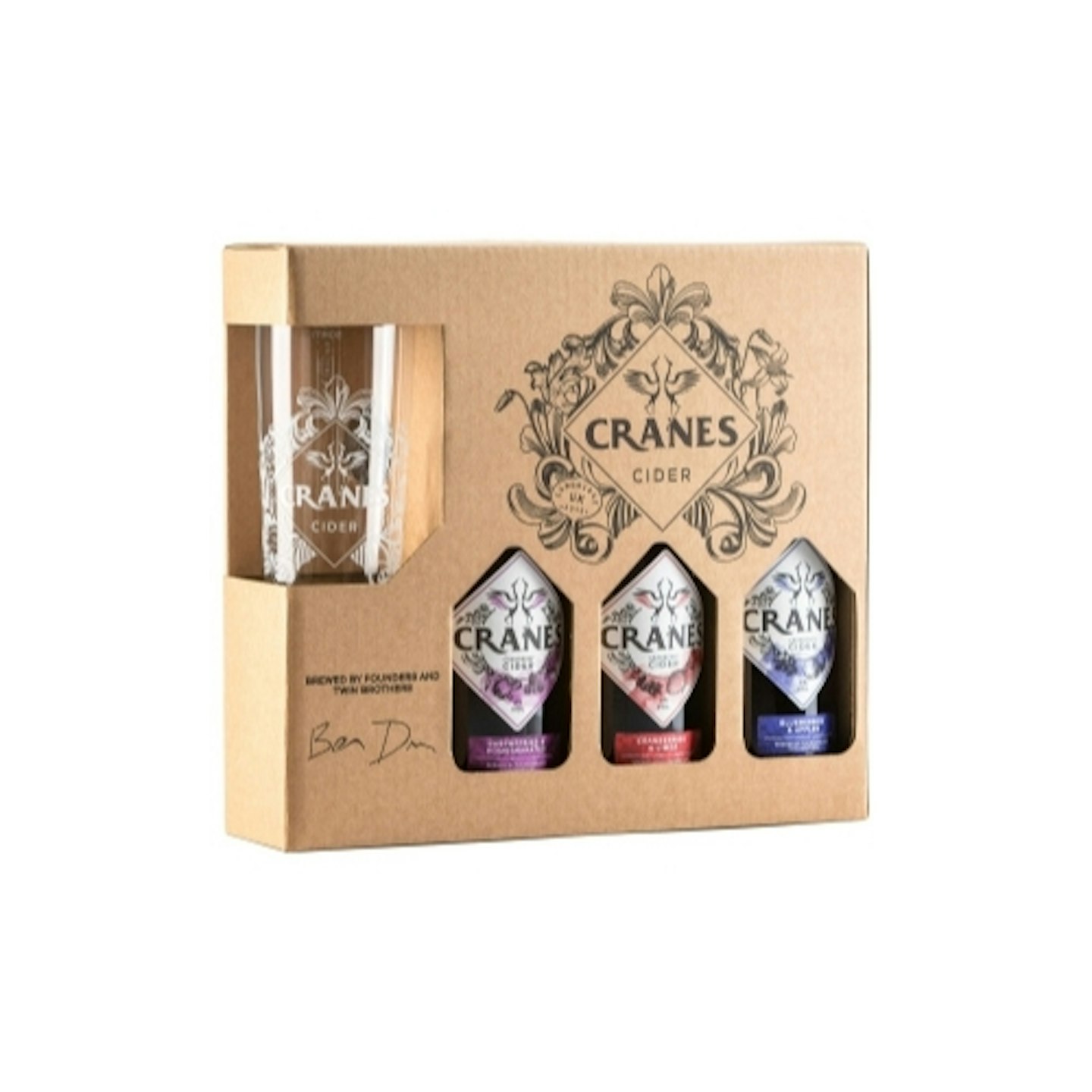 Cranes cider gift set