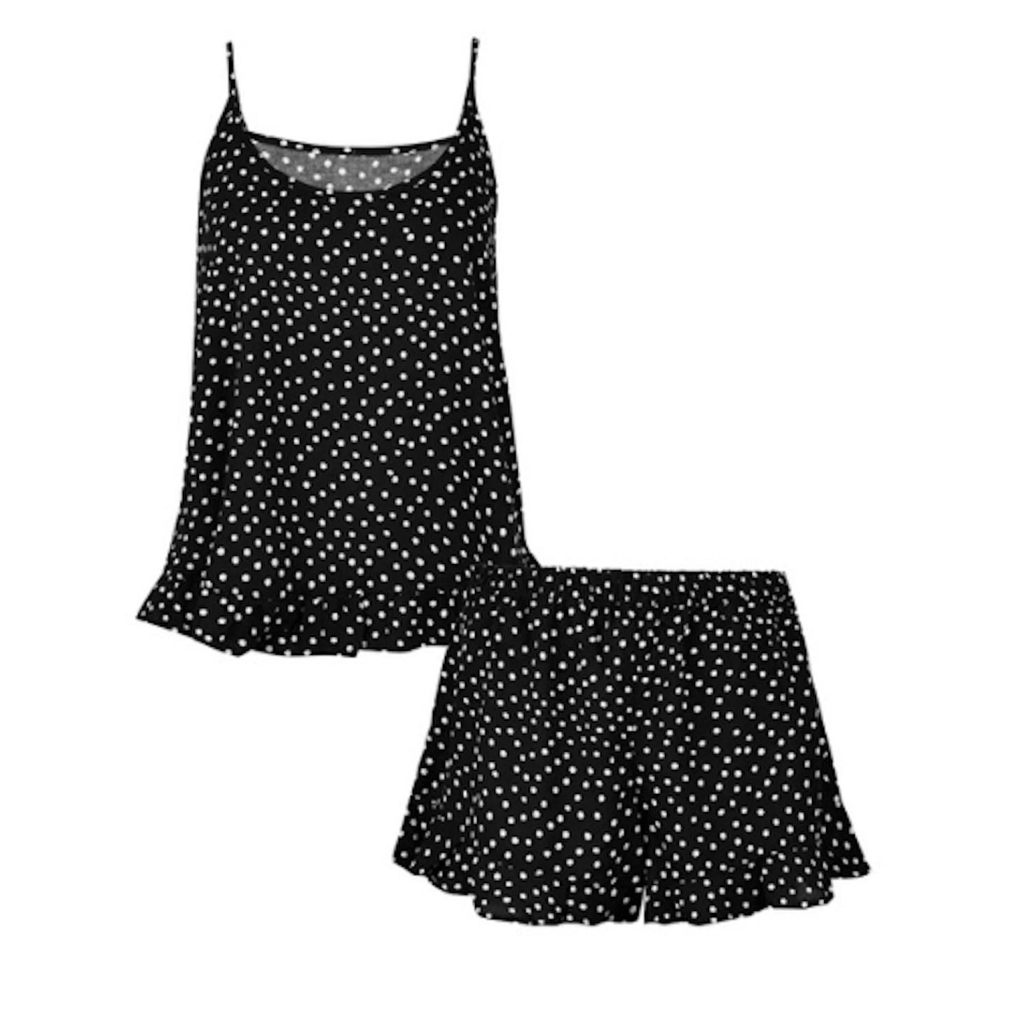 Accessorize Spotty Pyjama Vest And Shorts Set