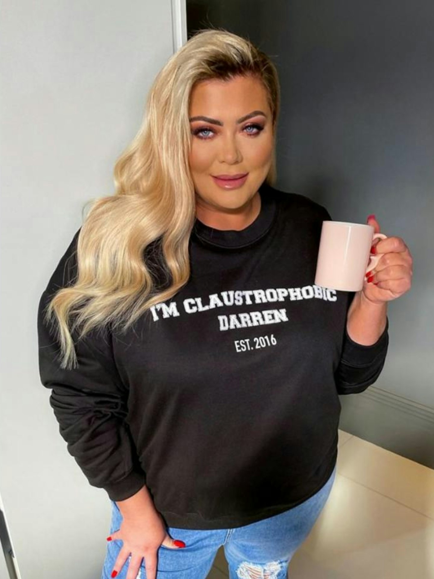 CURVE GEMMA COLLINS BLACK CLAUSTROPHOBIC SWEAT
