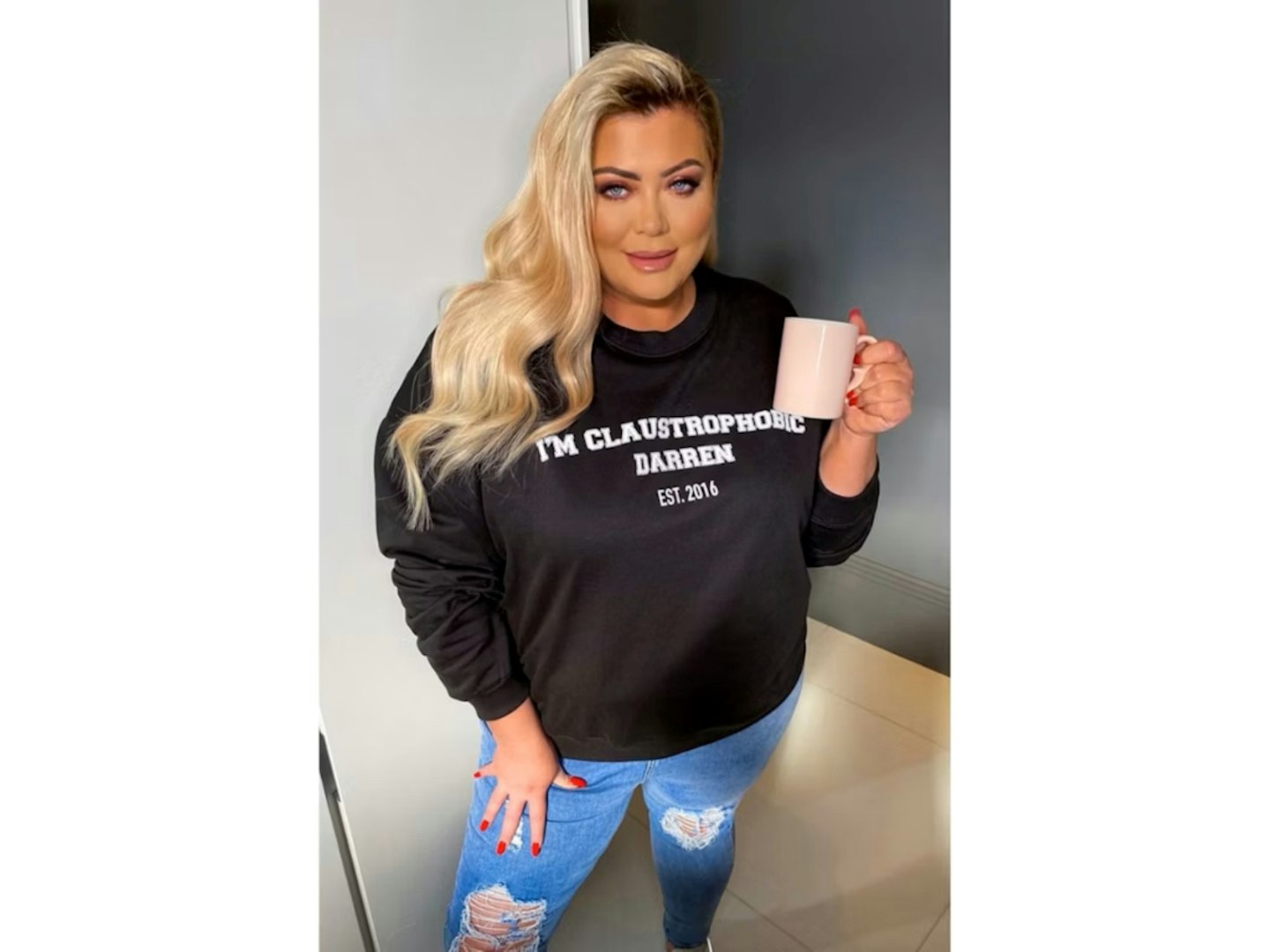 CURVE GEMMA COLLINS Black Claustrophobic Sweat