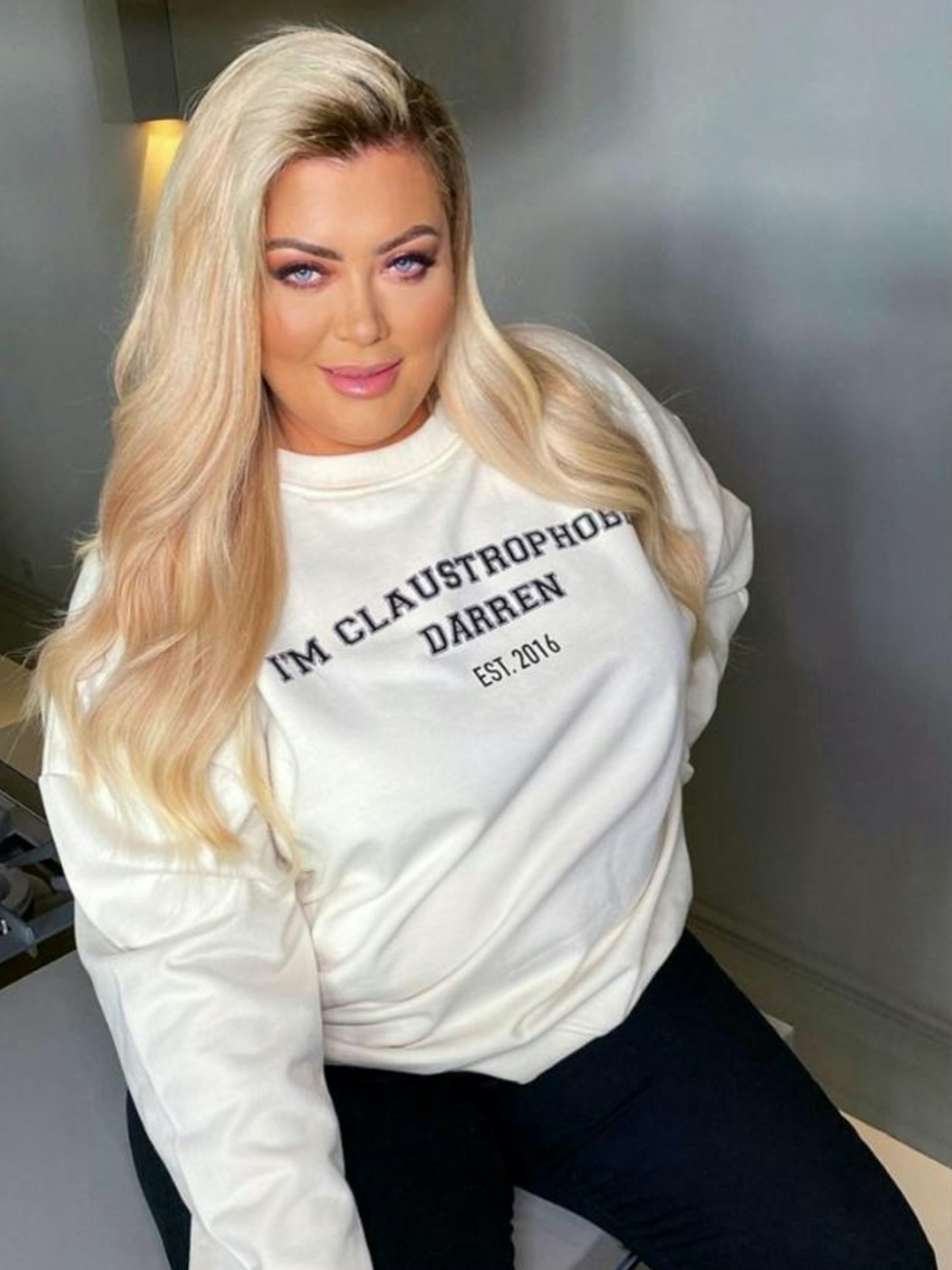 CURVE GEMMA COLLINS OFF WHITE CLAUSTROPHOBIC SWEAT