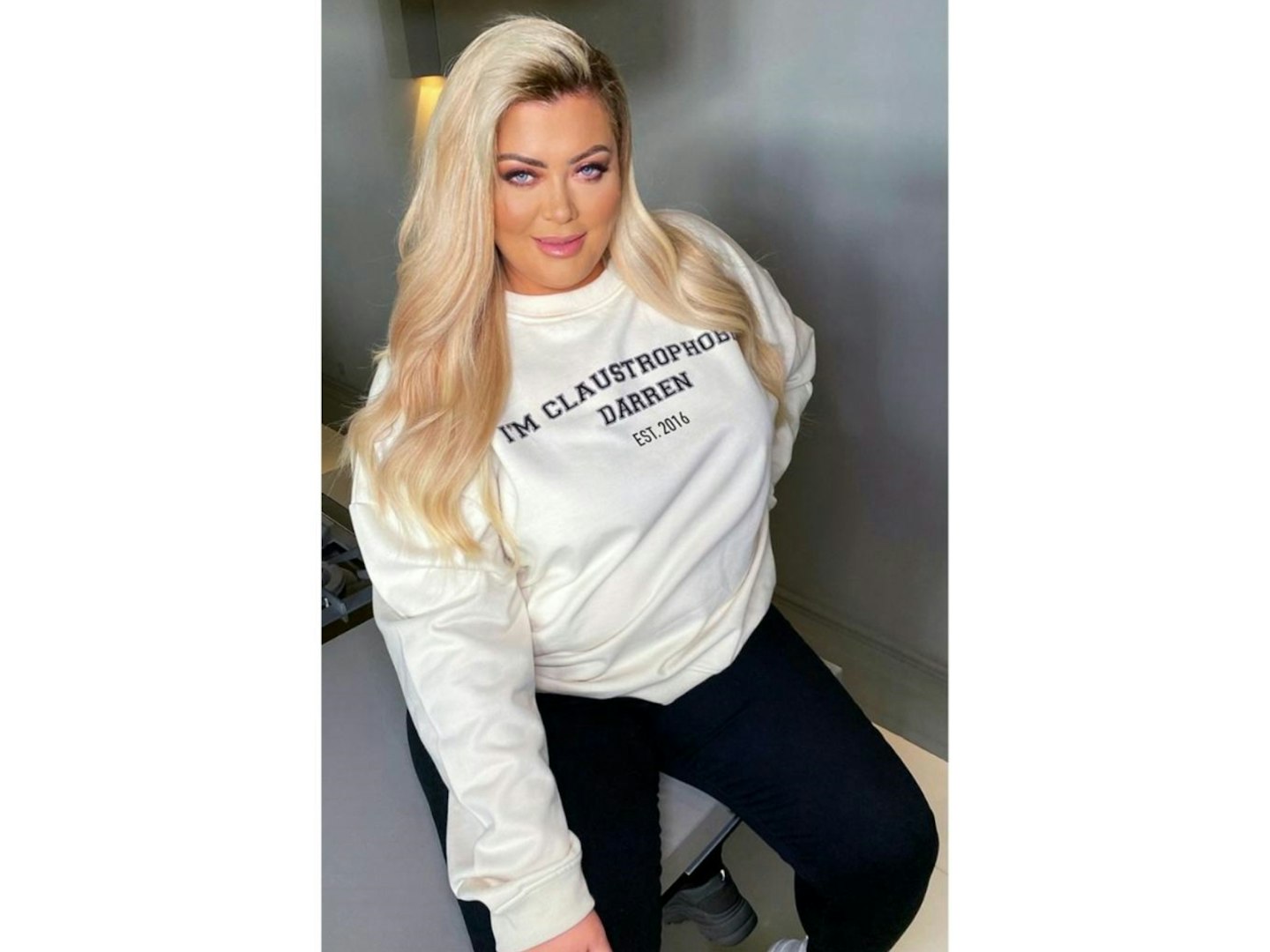 CURVE GEMMA COLLINS Off White Claustrophobic Sweat