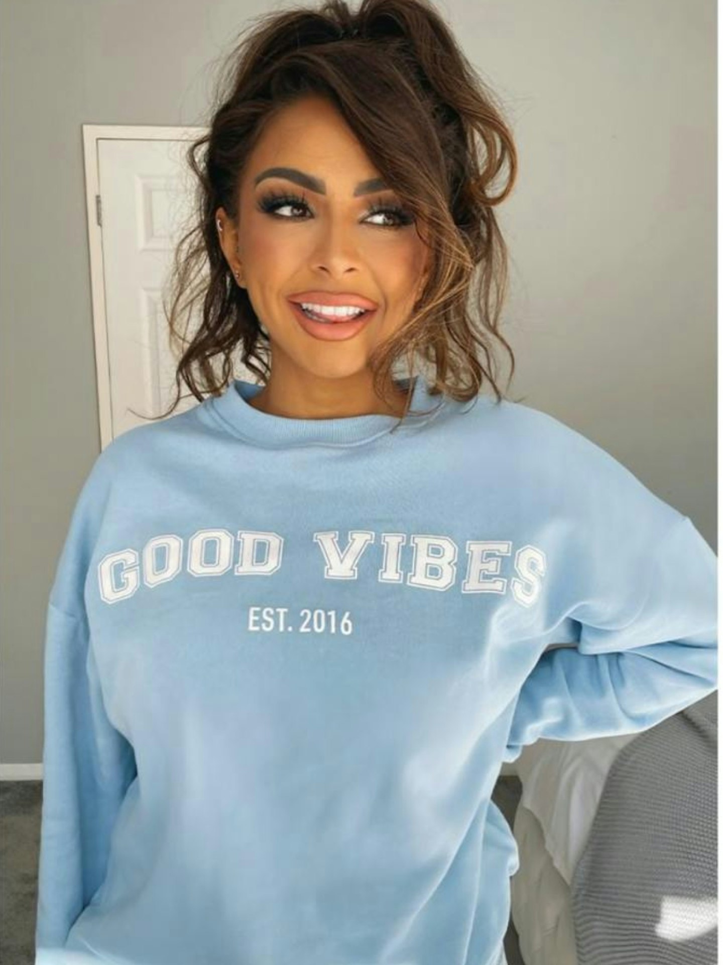 GEMMA COLLINS GOOD VIBES SWEATSHIRT