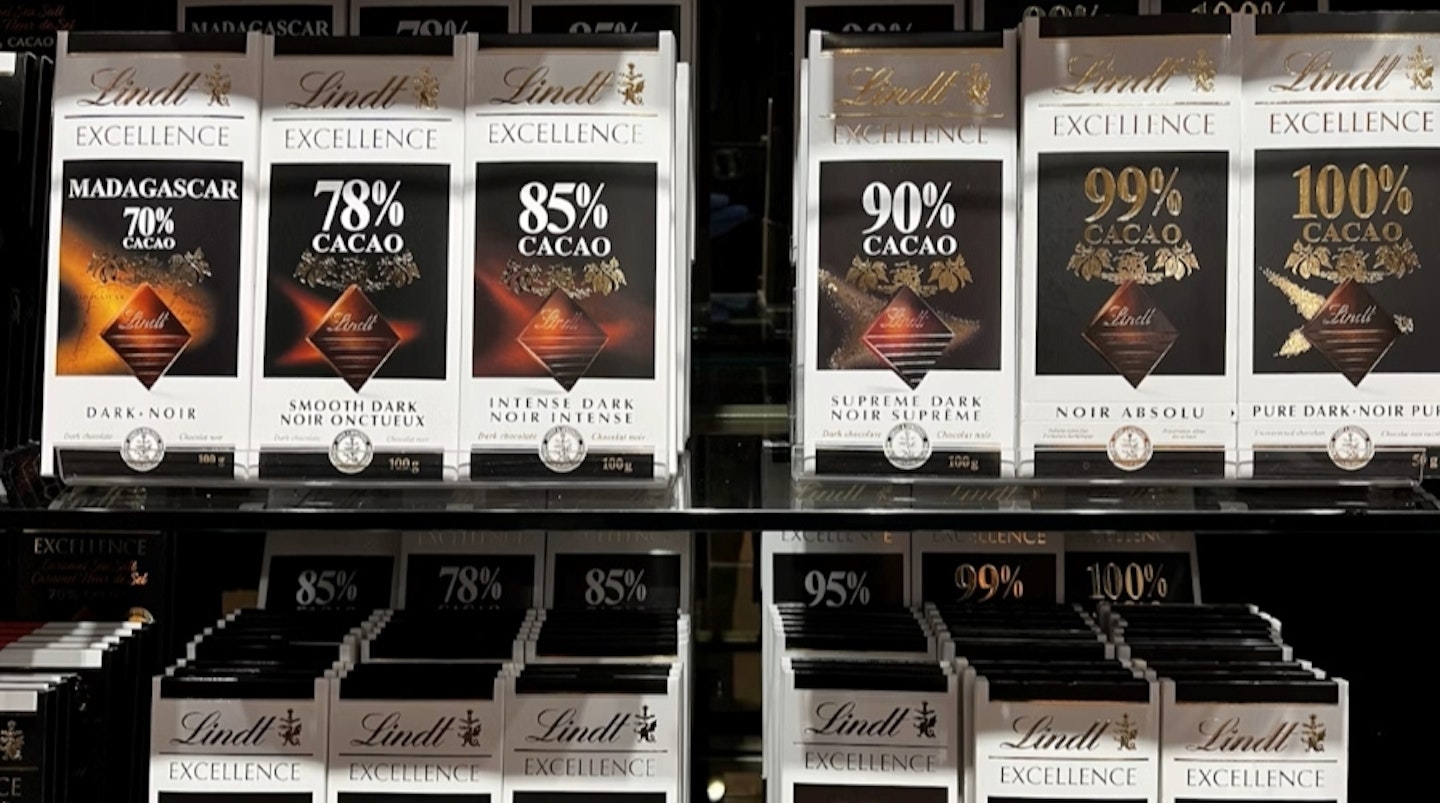 Lindt Excellence chocolate