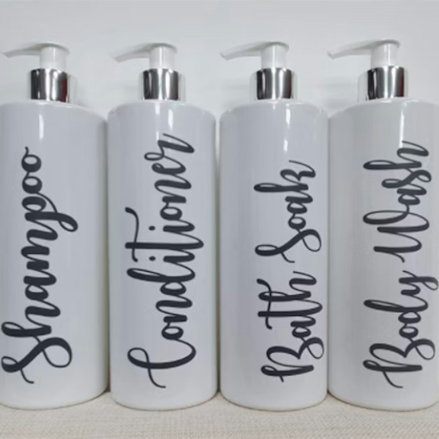 Print Maniacs Mrs Hinch Inspired White Personalised Pump Bottles