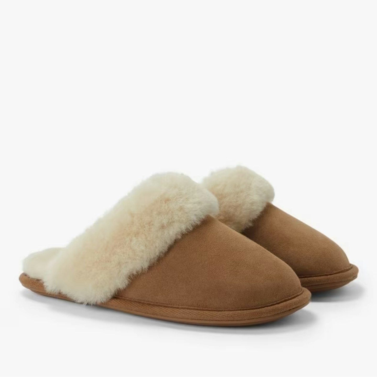 John Lewis Chestnut Sheepskin Mule Slippers