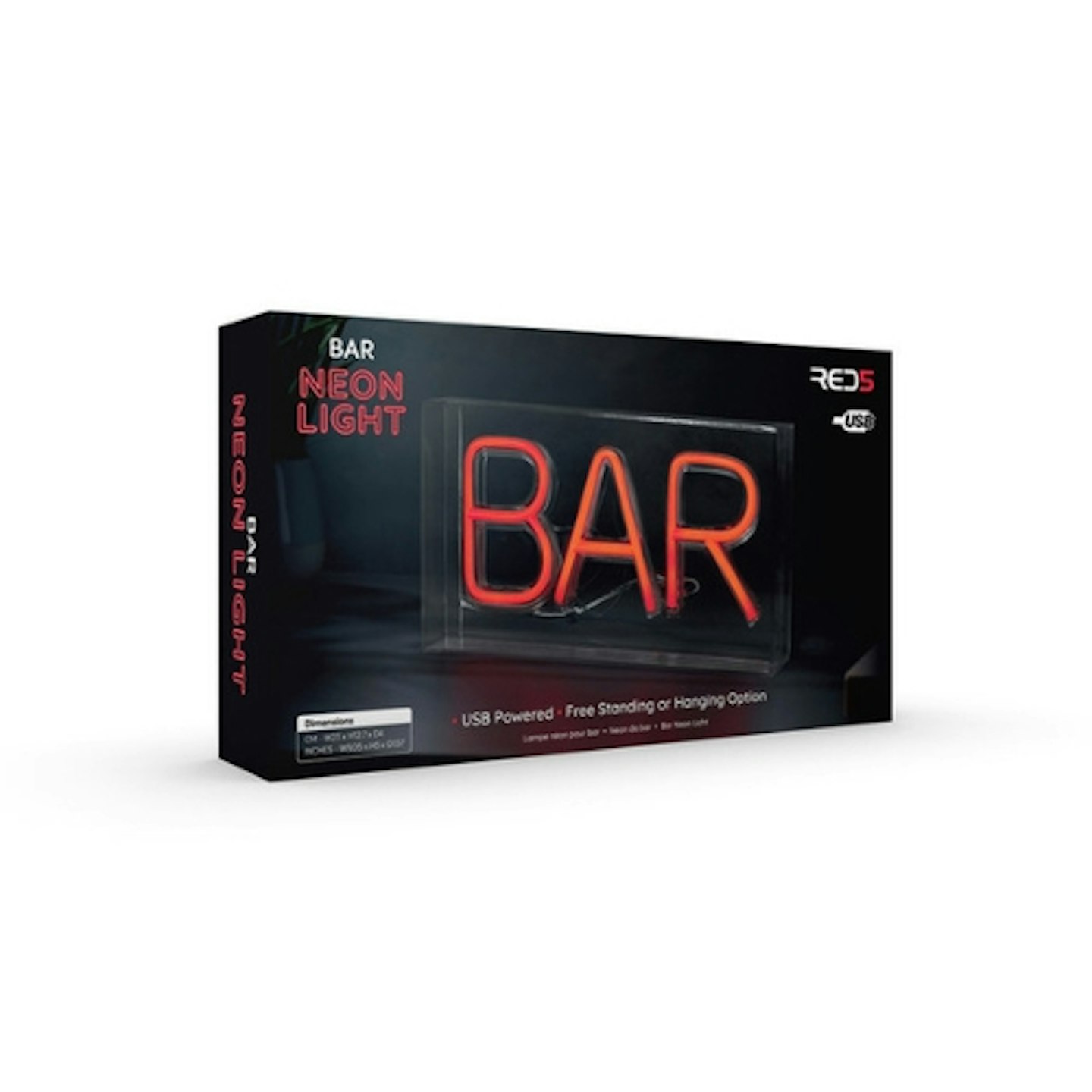 RED5 Boxed Neon Effect Bar Light