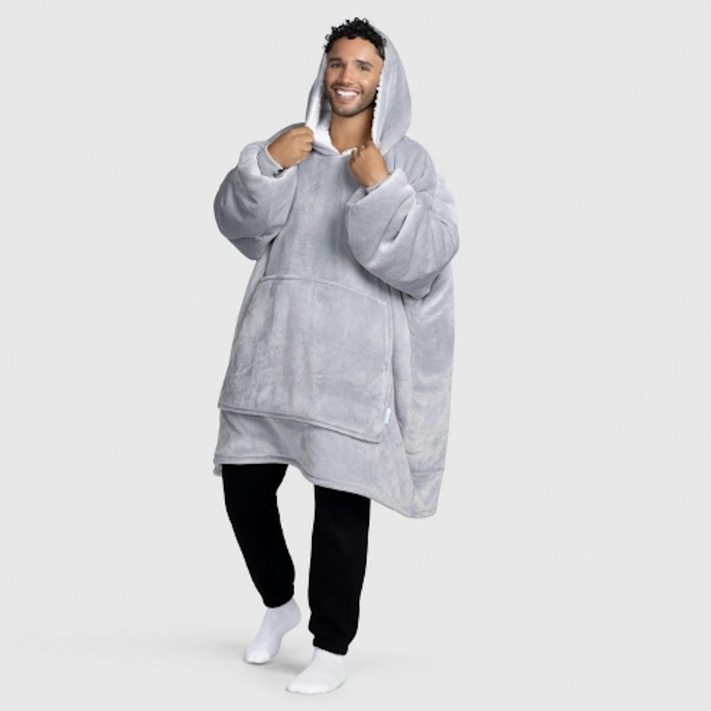 Oodie Light Grey Wearable Hooded Blanket