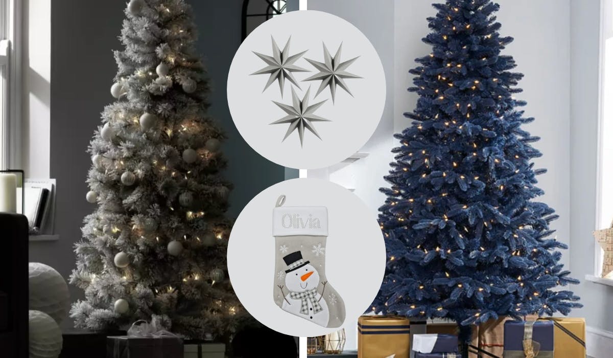 The Best Grey Christmas Trees and Decorations A Glam Xmas Closer