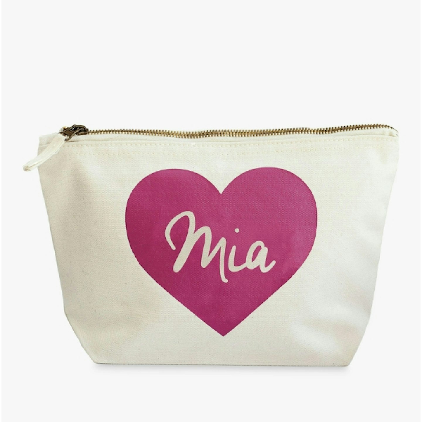 Jonny's Sister Personalised Heart Makeup Bag, Large