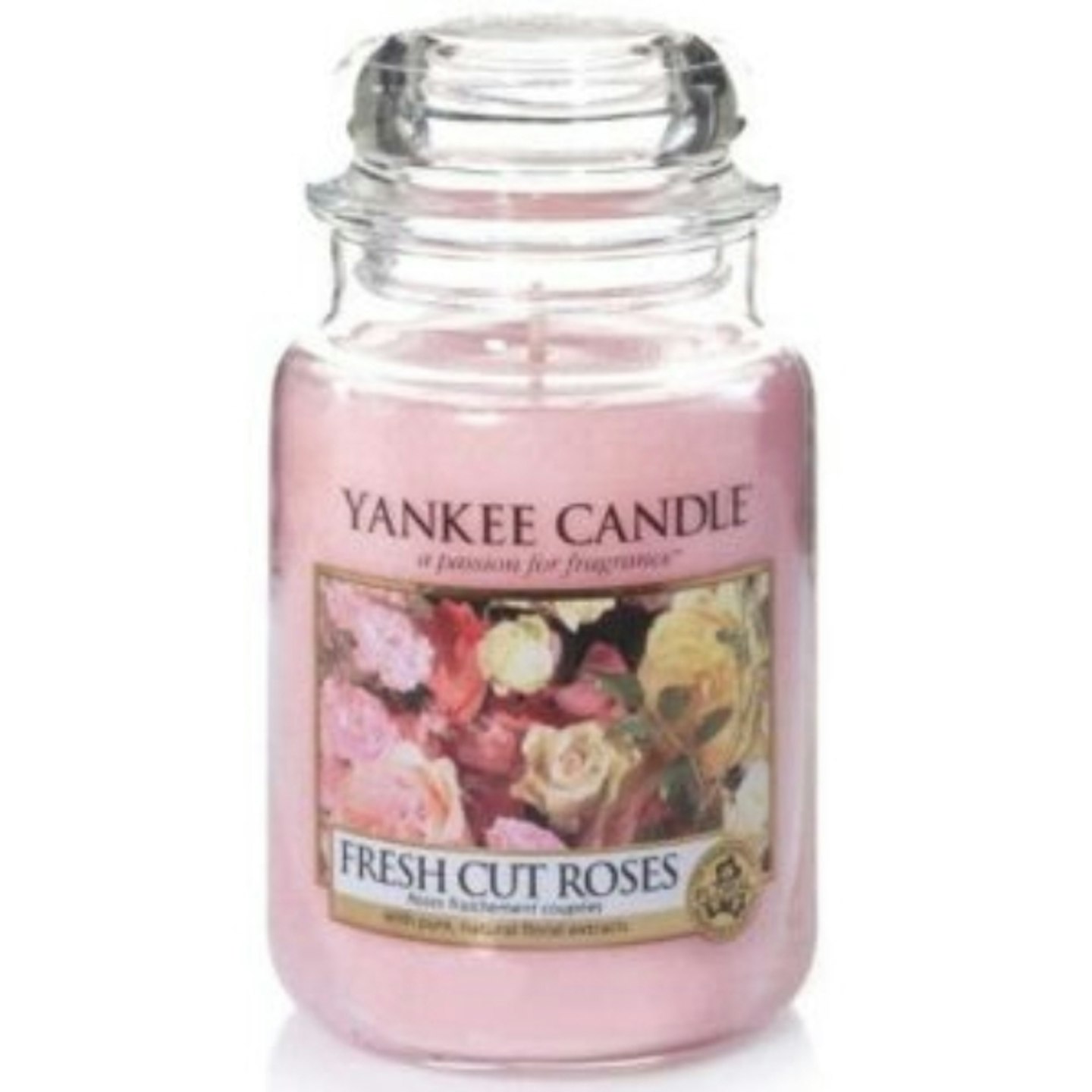 Yankee Candle Large Jar Scented Candle, Fresh Cut Roses