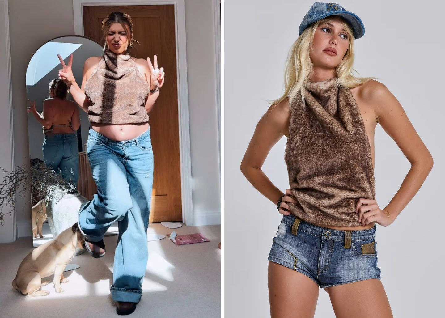 Olivia's fur top
