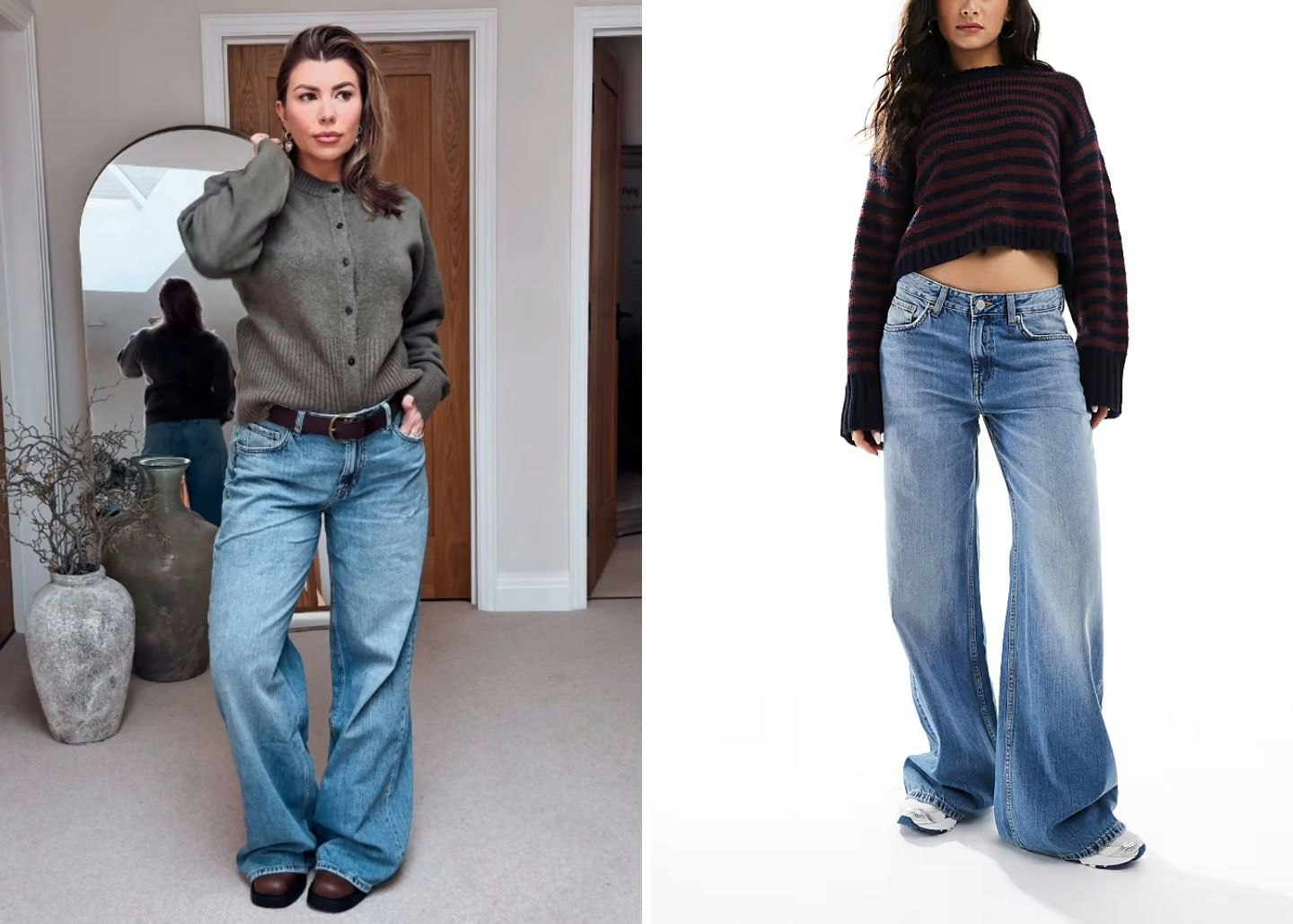 Olivia's low rise baggy jeans