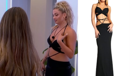 Antigoni's Black Strappy Dress